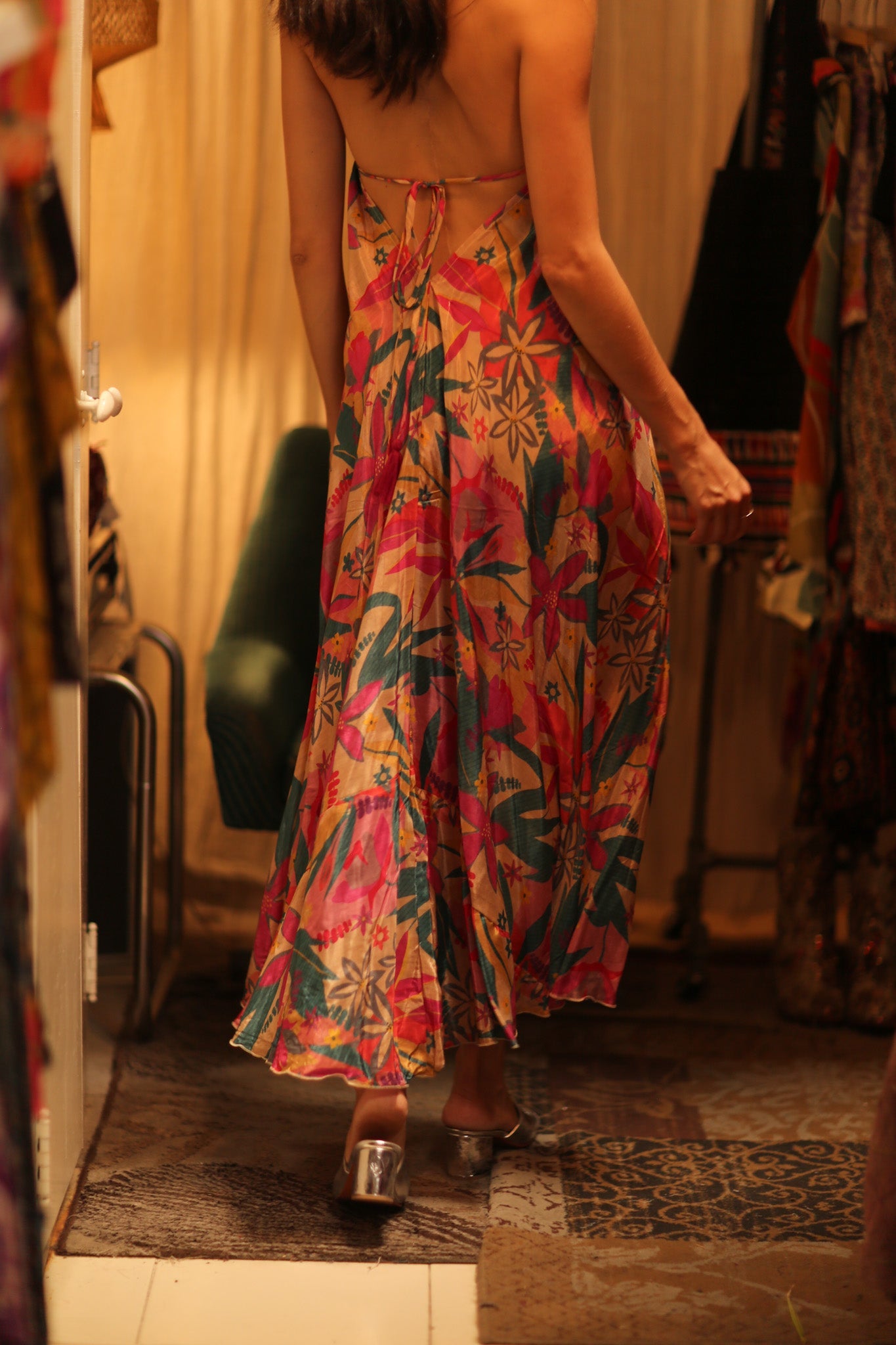 SILK DRESS HANNAH PHAYAM EDIT - BANGKOK TAILOR CLOTHING STORE - HANDMADE CLOTHING