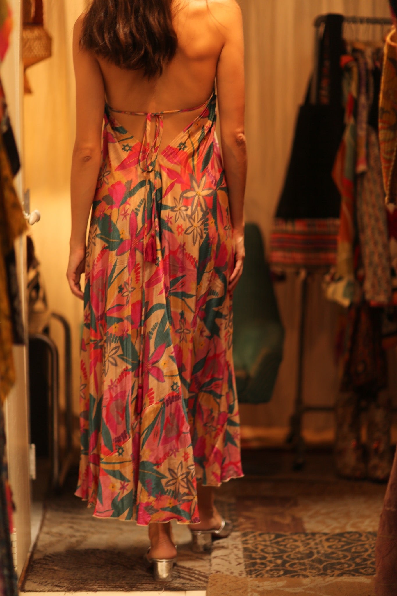 SILK DRESS HANNAH PHAYAM EDIT - BANGKOK TAILOR CLOTHING STORE - HANDMADE CLOTHING