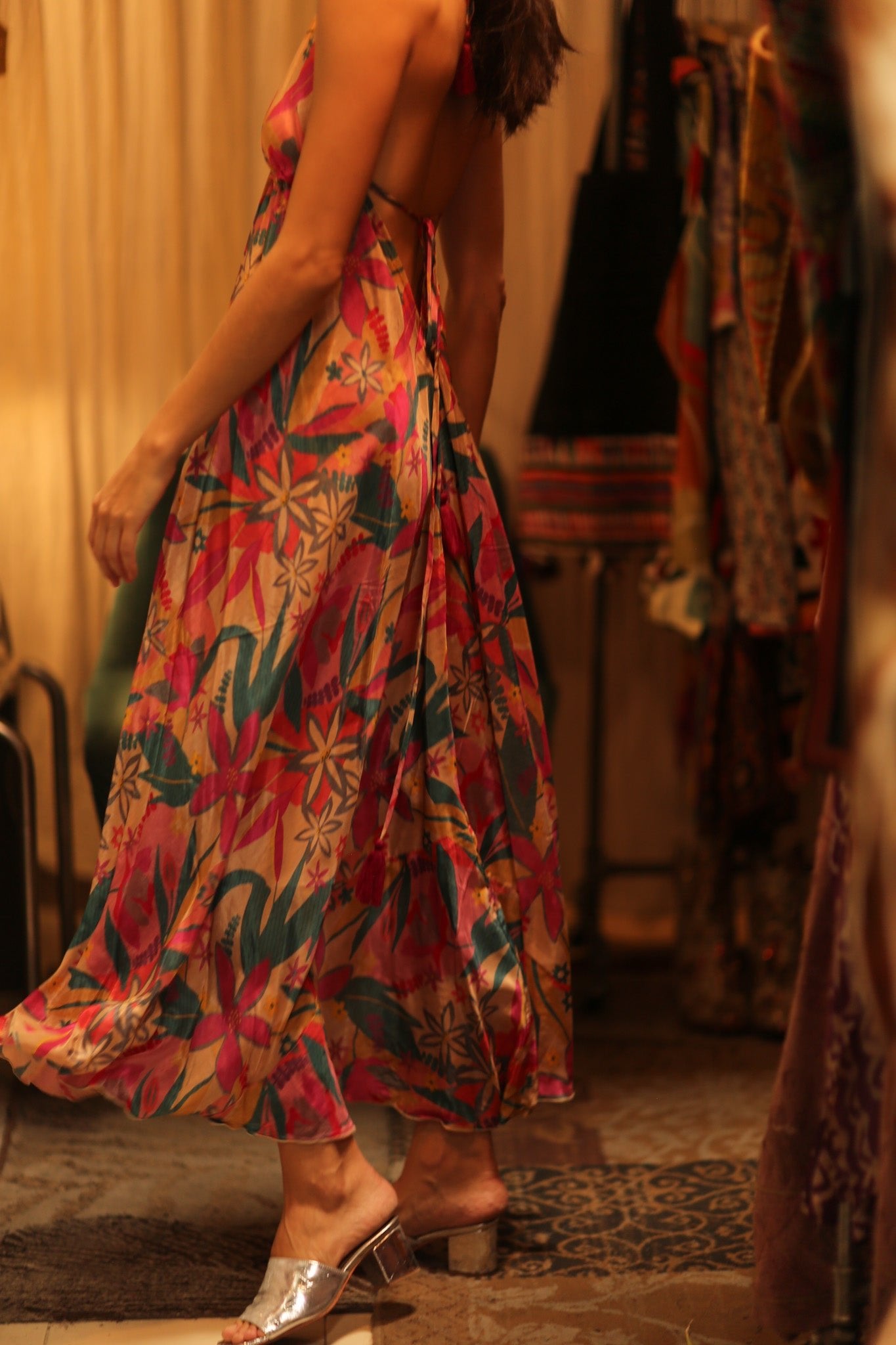SILK DRESS HANNAH PHAYAM EDIT - BANGKOK TAILOR CLOTHING STORE - HANDMADE CLOTHING