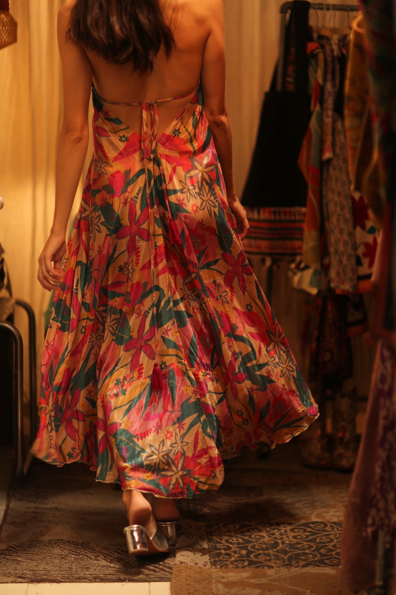 SILK DRESS HANNAH PHAYAM EDIT - BANGKOK TAILOR CLOTHING STORE - HANDMADE CLOTHING