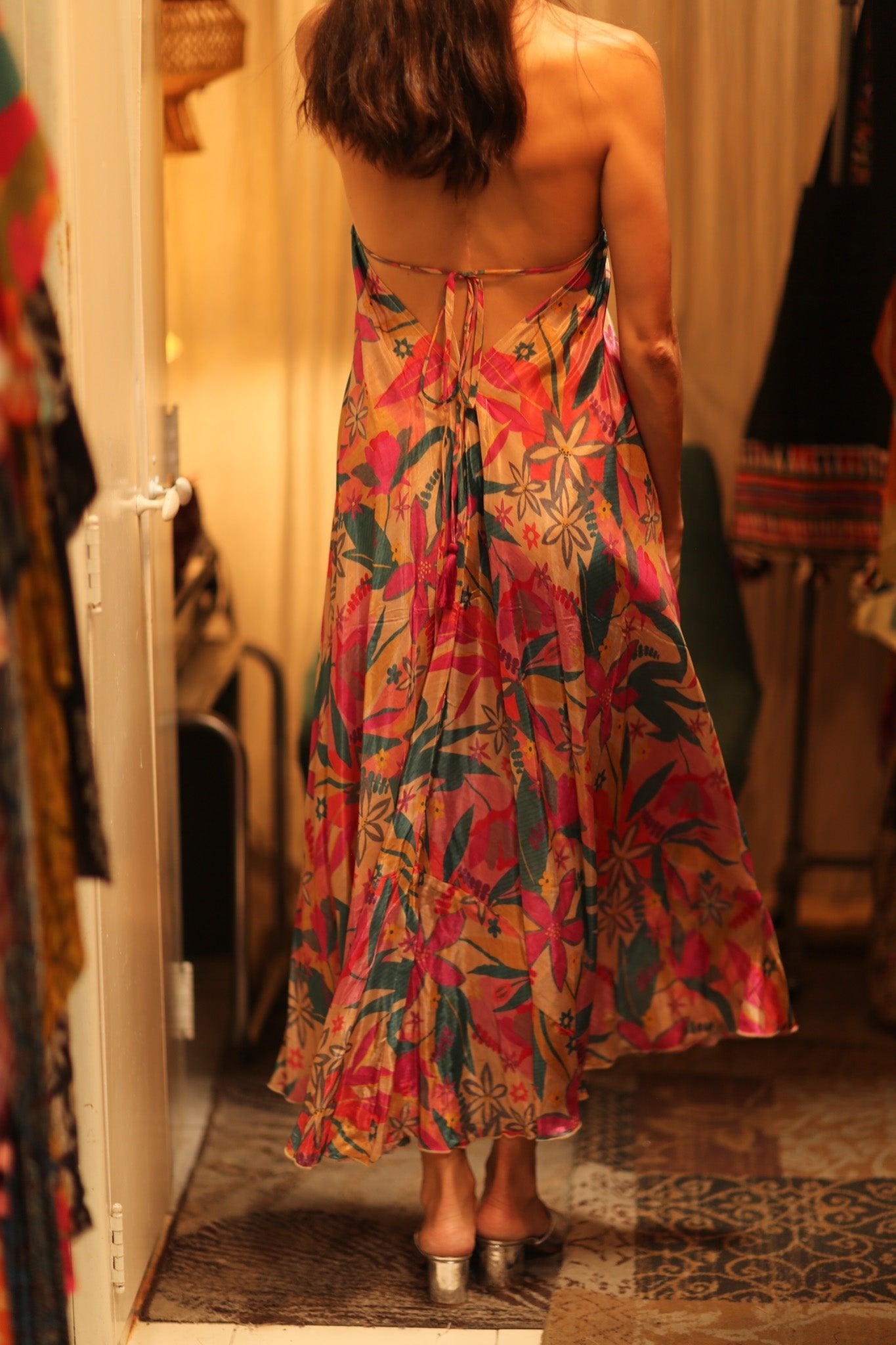 SILK DRESS HANNAH PHAYAM EDIT - BANGKOK TAILOR CLOTHING STORE - HANDMADE CLOTHING