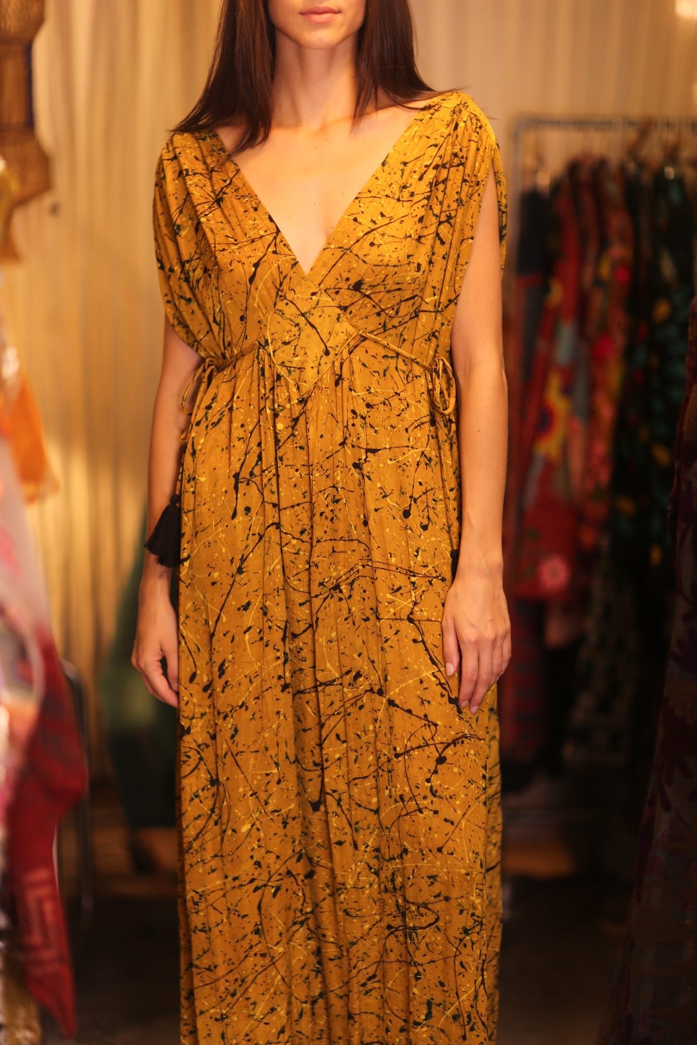 SILK DRESS VICTORIA NANA - BANGKOK TAILOR CLOTHING STORE - HANDMADE CLOTHING