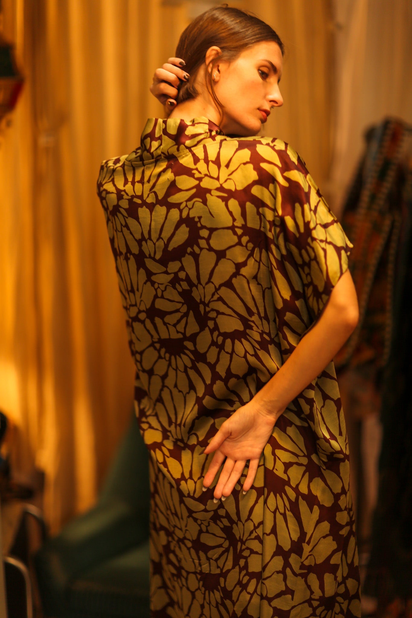 SILK KIMONO OLIVIA - BANGKOK TAILOR CLOTHING STORE - HANDMADE CLOTHING