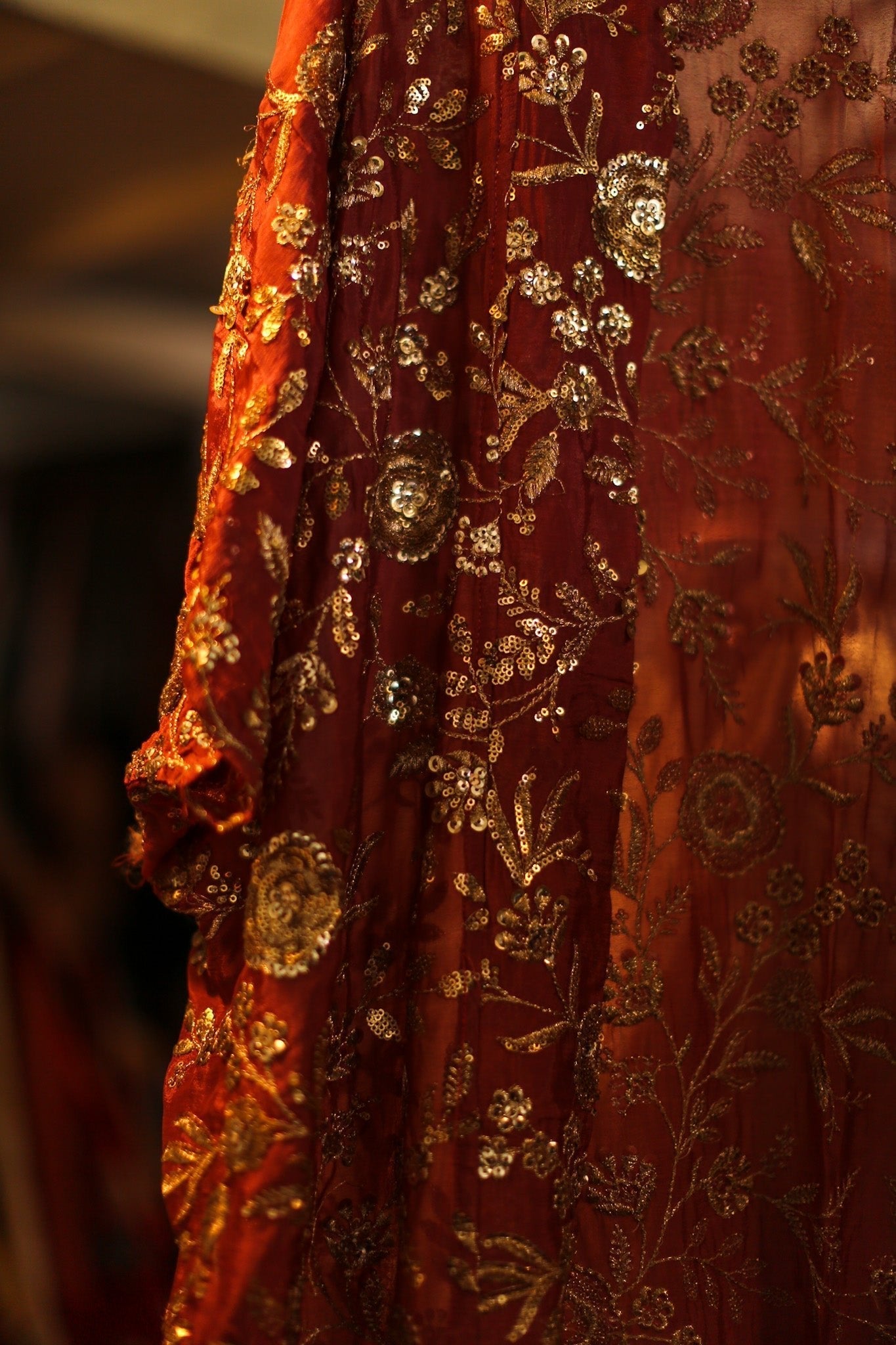 SILK SEQUIN EMBROIDERED KIMONO ODO - BANGKOK TAILOR CLOTHING STORE - HANDMADE CLOTHING