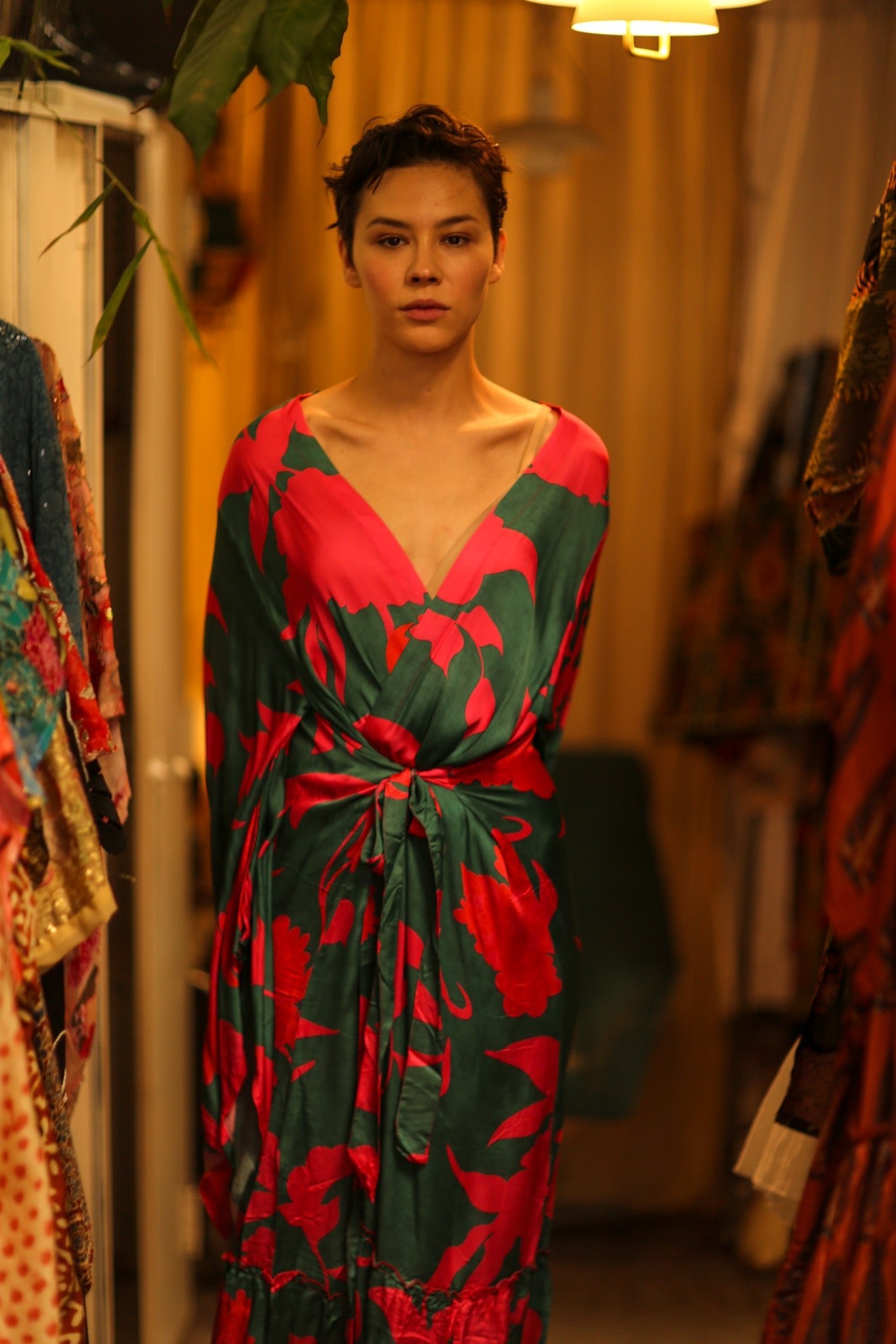SILK XXL KIMONO FRANKY - BANGKOK TAILOR CLOTHING STORE - HANDMADE CLOTHING