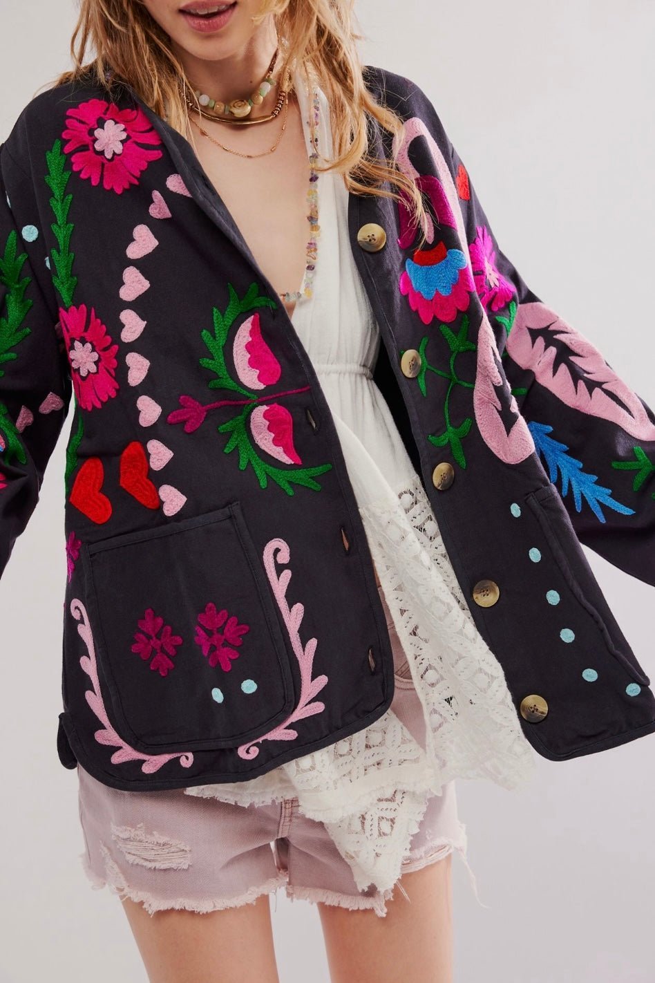 SUZANI JACKET JASMIN - BANGKOK TAILOR CLOTHING STORE - HANDMADE CLOTHING