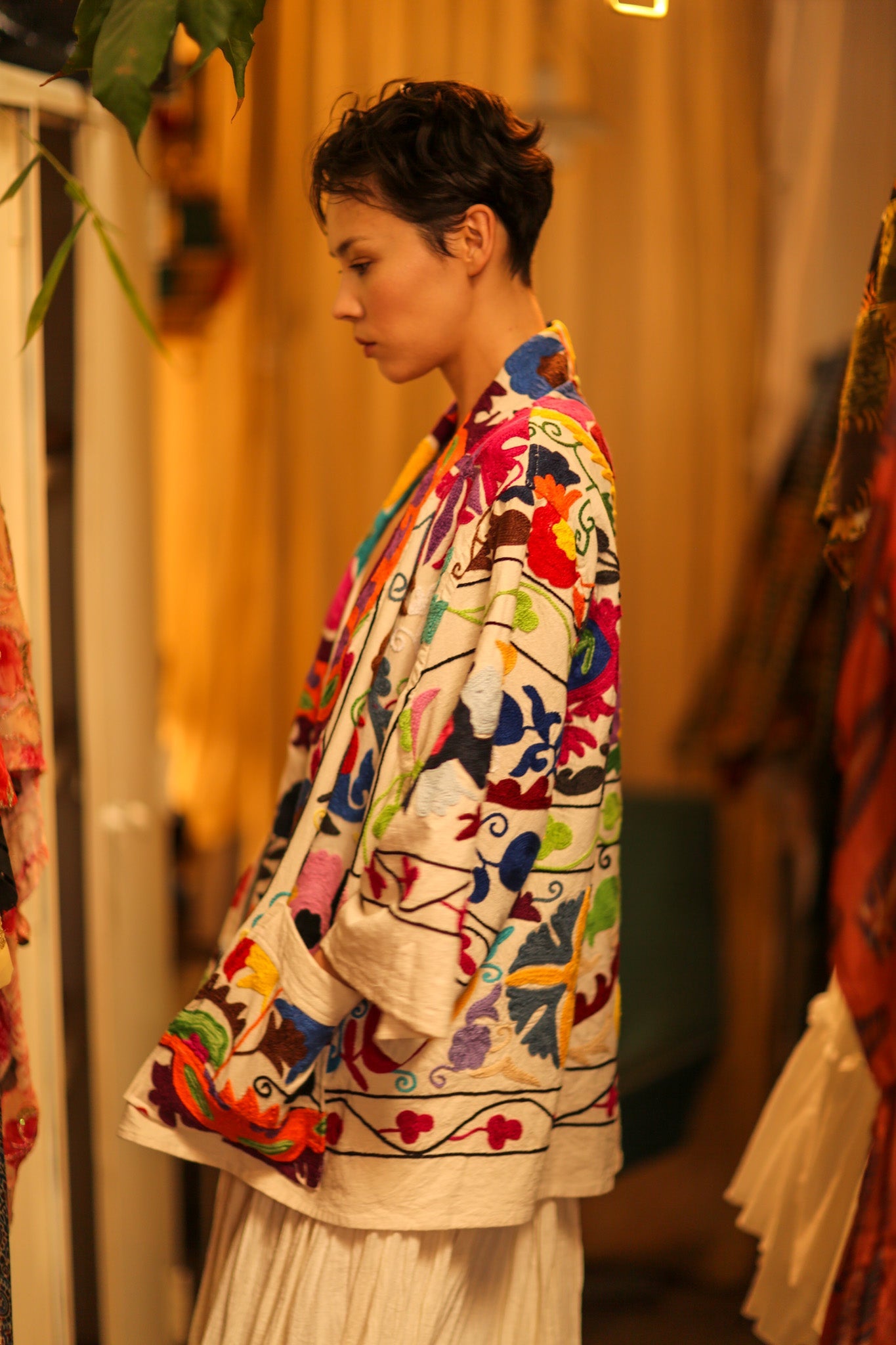 SUZANI KIMONO JACKET MONTY - BANGKOK TAILOR CLOTHING STORE - HANDMADE CLOTHING