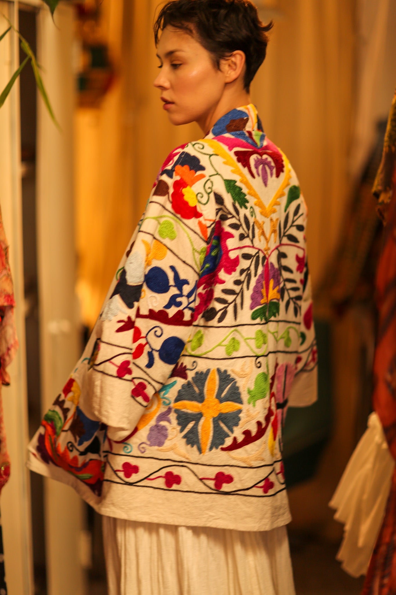 SUZANI KIMONO JACKET MONTY - BANGKOK TAILOR CLOTHING STORE - HANDMADE CLOTHING