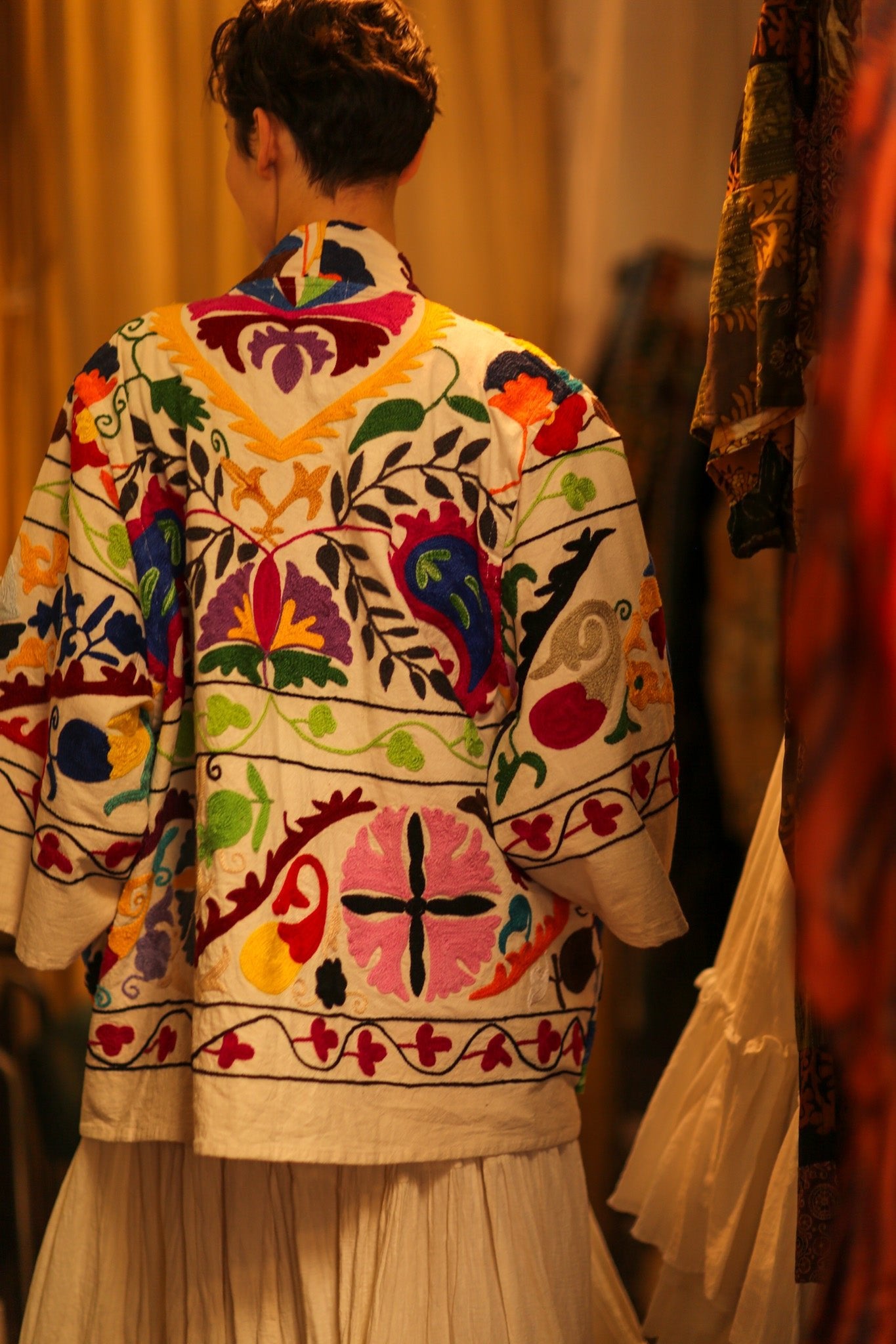 SUZANI KIMONO JACKET MONTY - BANGKOK TAILOR CLOTHING STORE - HANDMADE CLOTHING