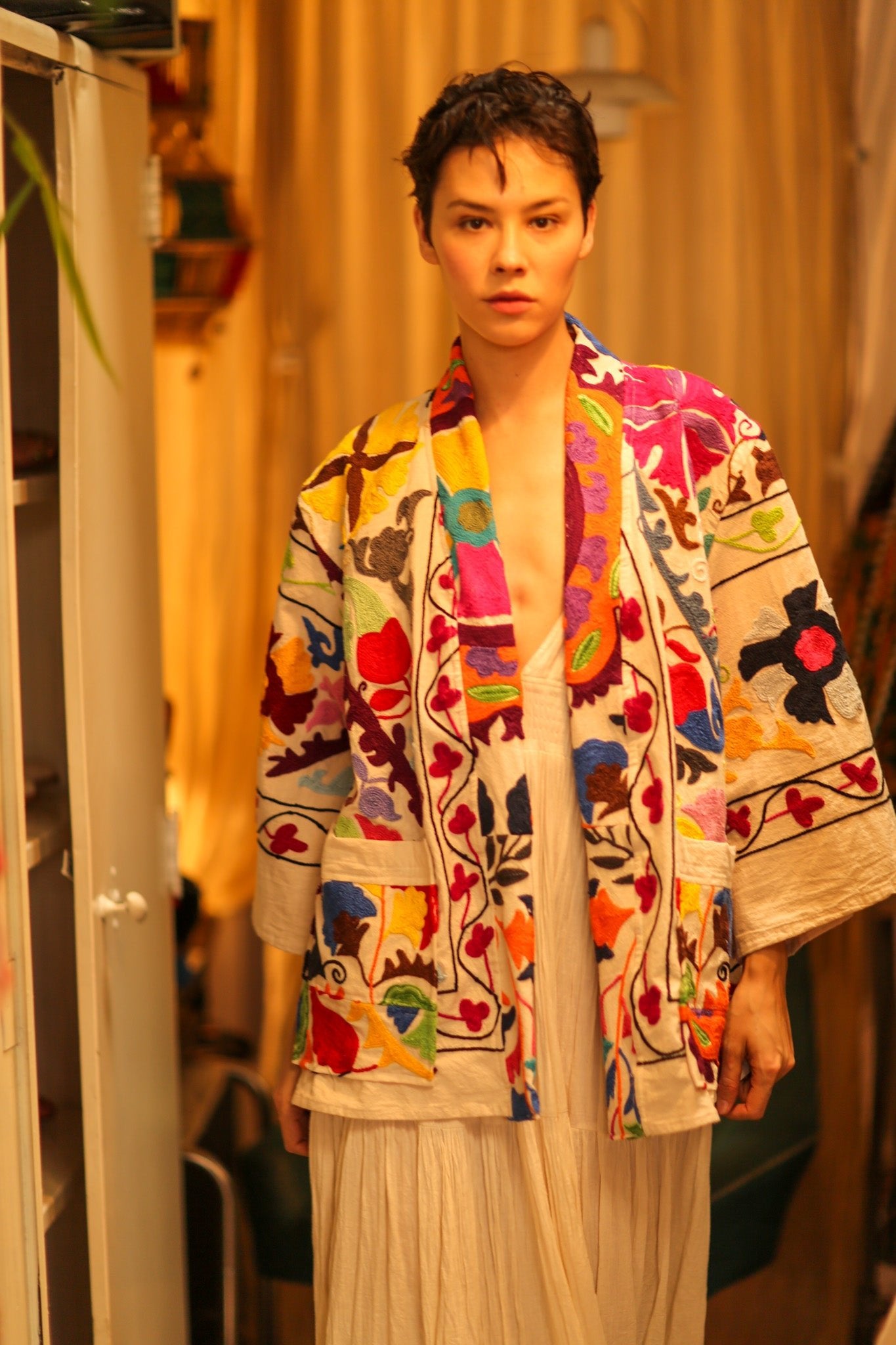 SUZANI KIMONO JACKET MONTY - BANGKOK TAILOR CLOTHING STORE - HANDMADE CLOTHING