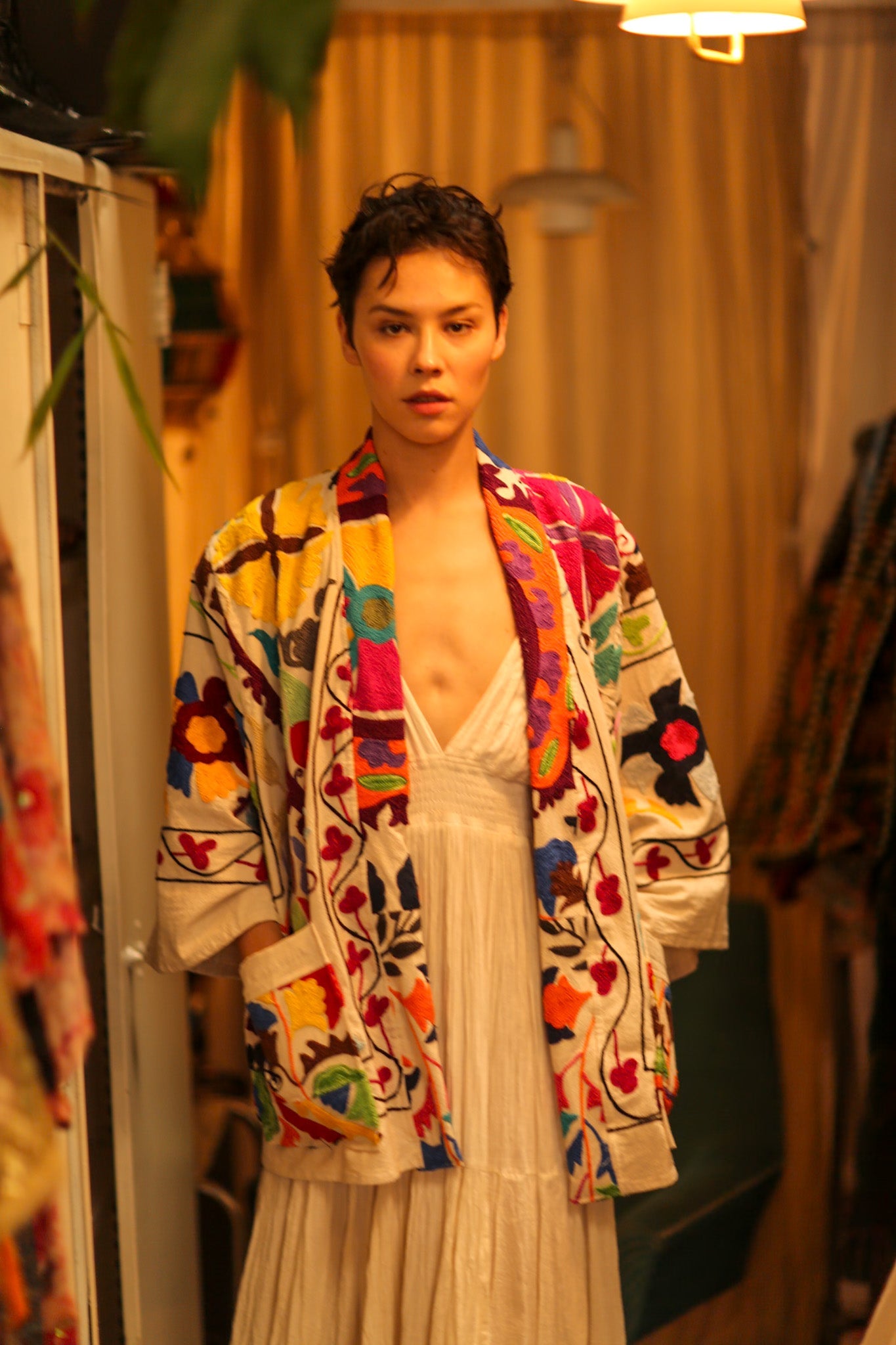 SUZANI KIMONO JACKET MONTY - BANGKOK TAILOR CLOTHING STORE - HANDMADE CLOTHING