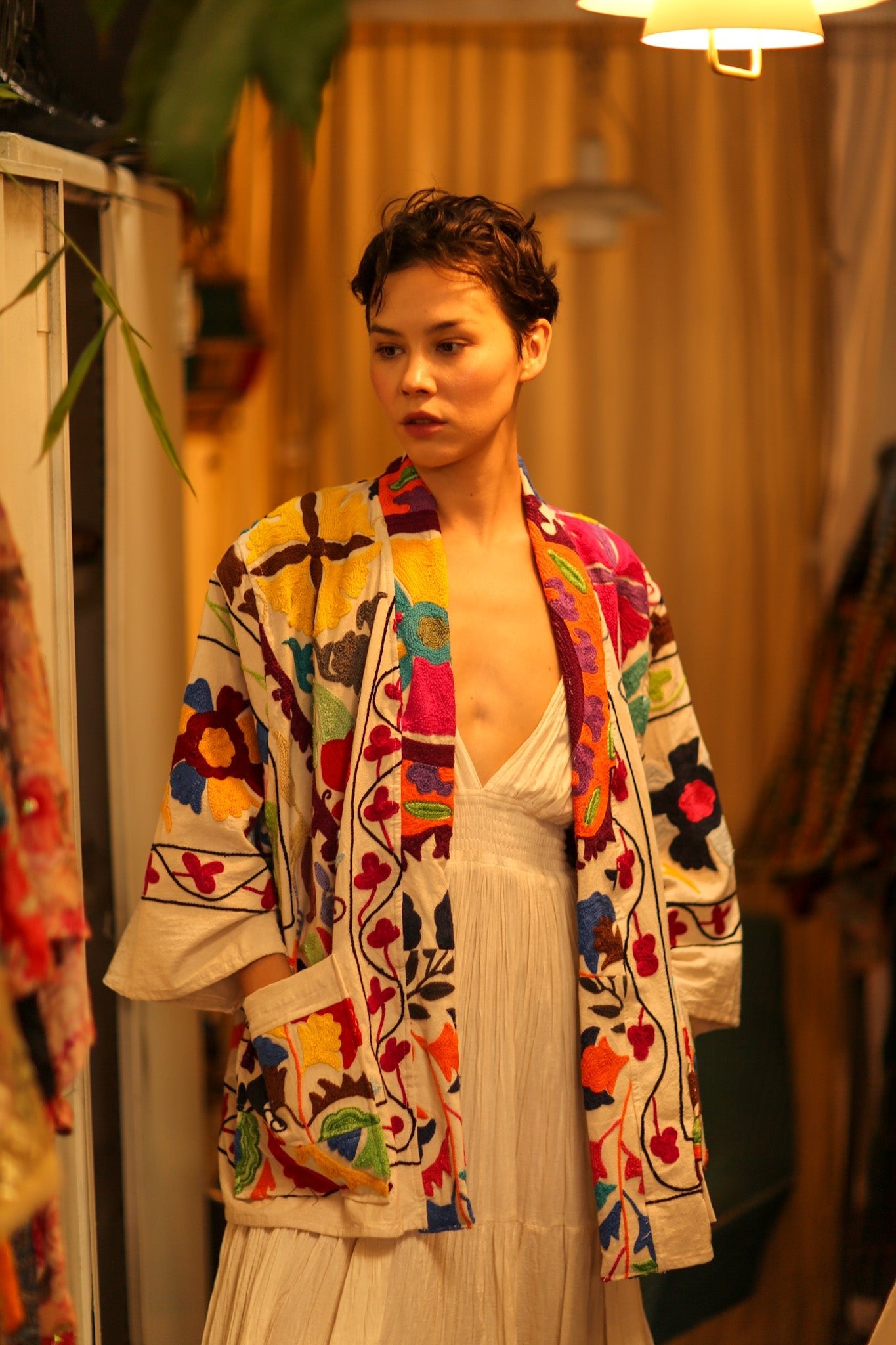 SUZANI KIMONO JACKET MONTY - BANGKOK TAILOR CLOTHING STORE - HANDMADE CLOTHING