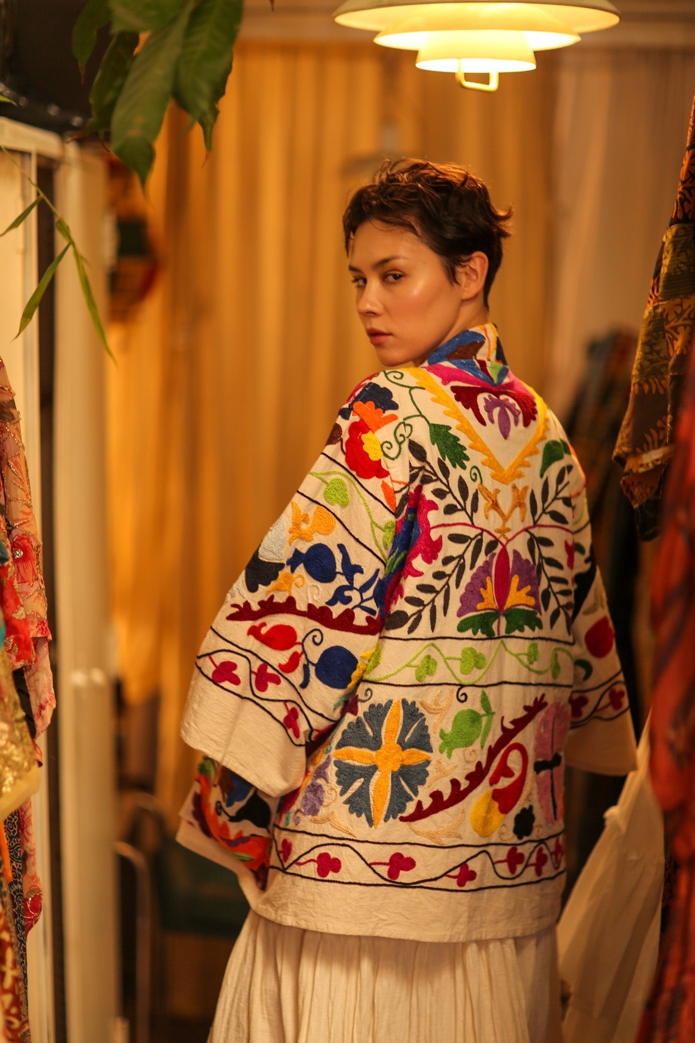 SUZANI KIMONO JACKET MONTY - BANGKOK TAILOR CLOTHING STORE - HANDMADE CLOTHING