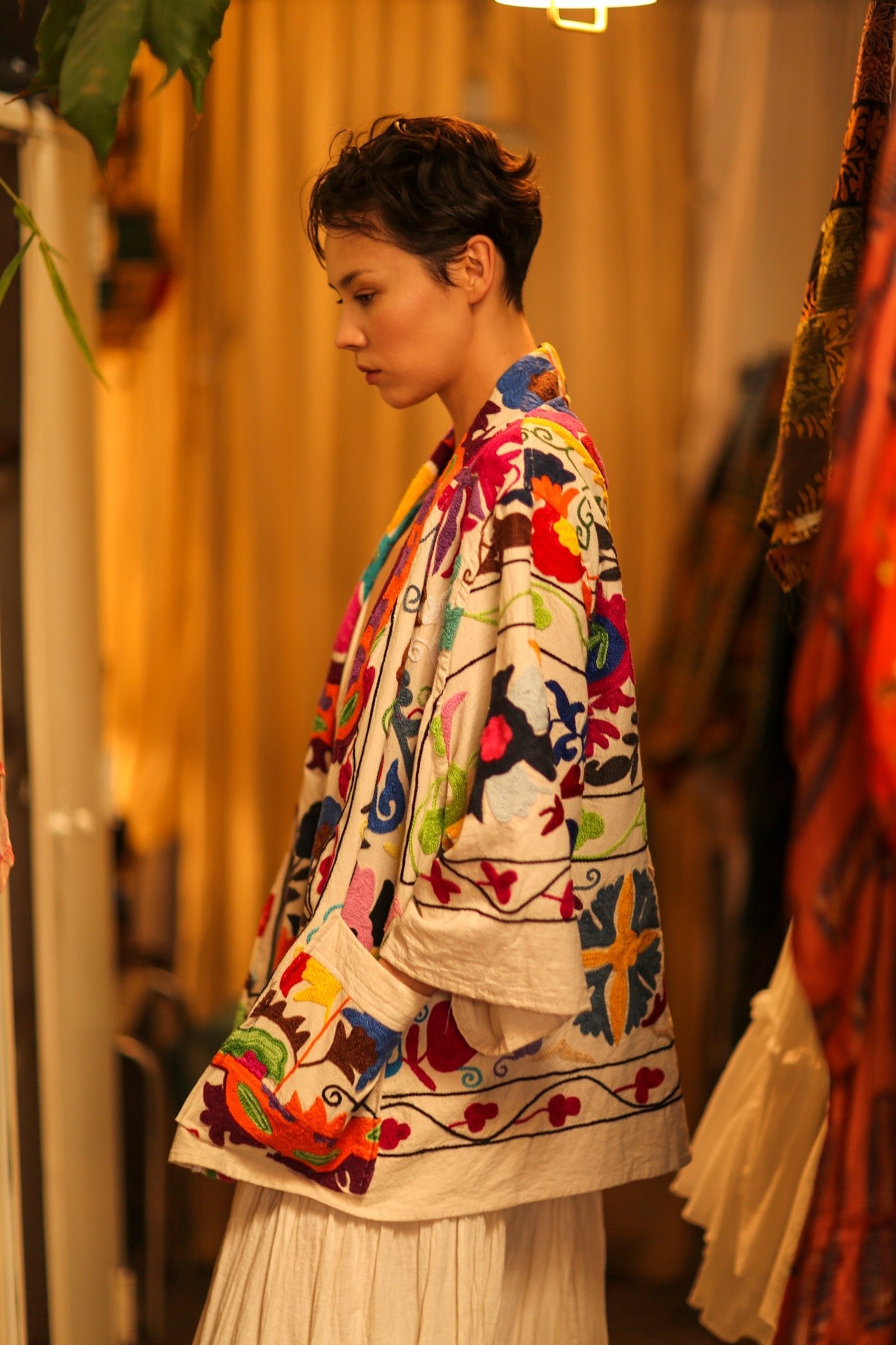 SUZANI KIMONO JACKET MONTY - BANGKOK TAILOR CLOTHING STORE - HANDMADE CLOTHING