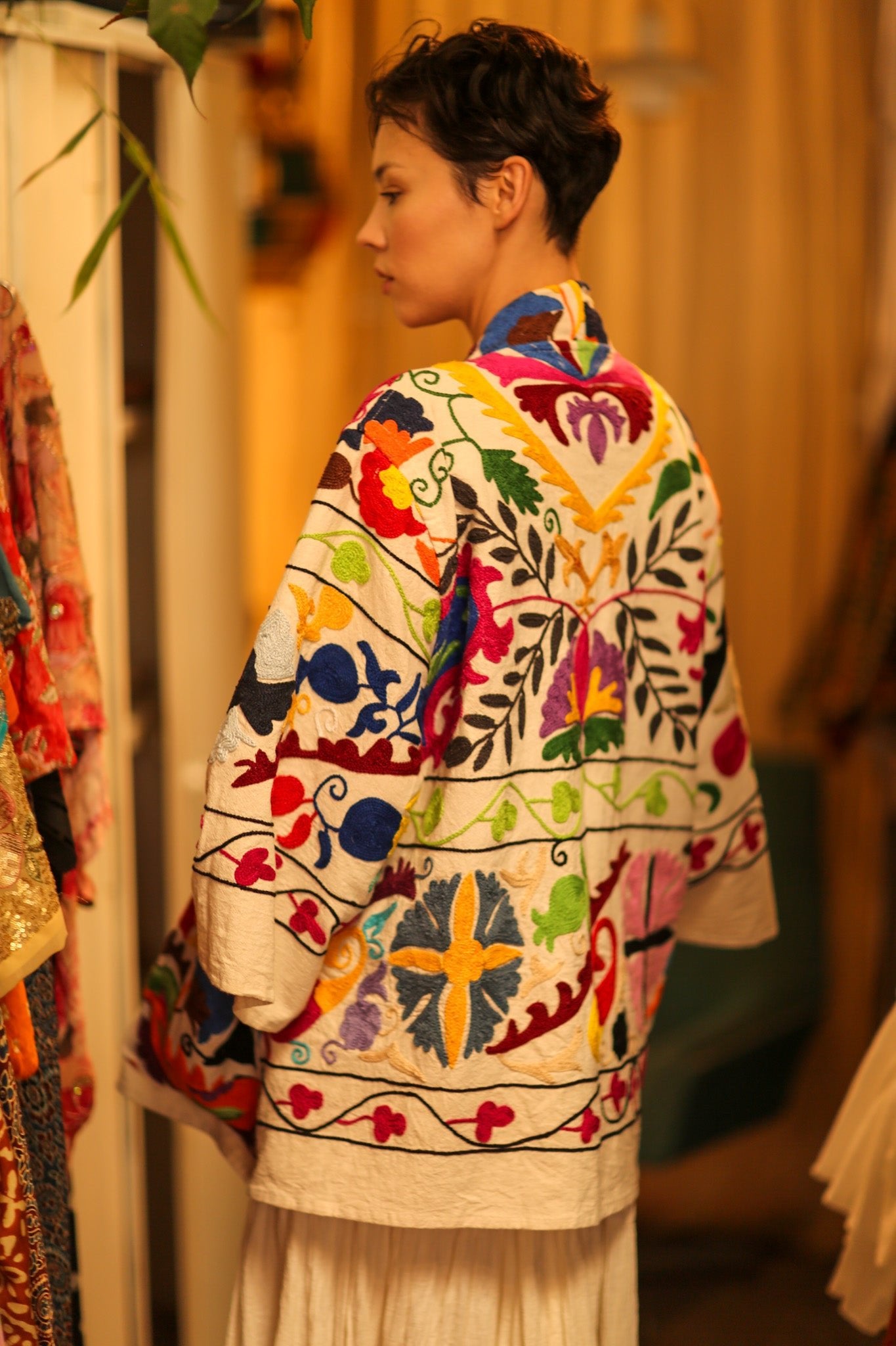 SUZANI KIMONO JACKET MONTY - BANGKOK TAILOR CLOTHING STORE - HANDMADE CLOTHING