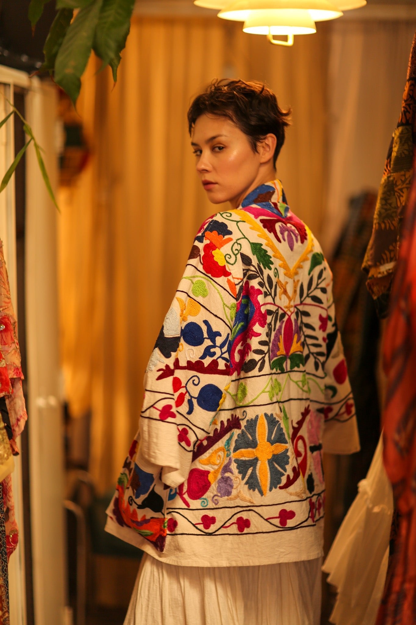 SUZANI KIMONO JACKET MONTY - BANGKOK TAILOR CLOTHING STORE - HANDMADE CLOTHING