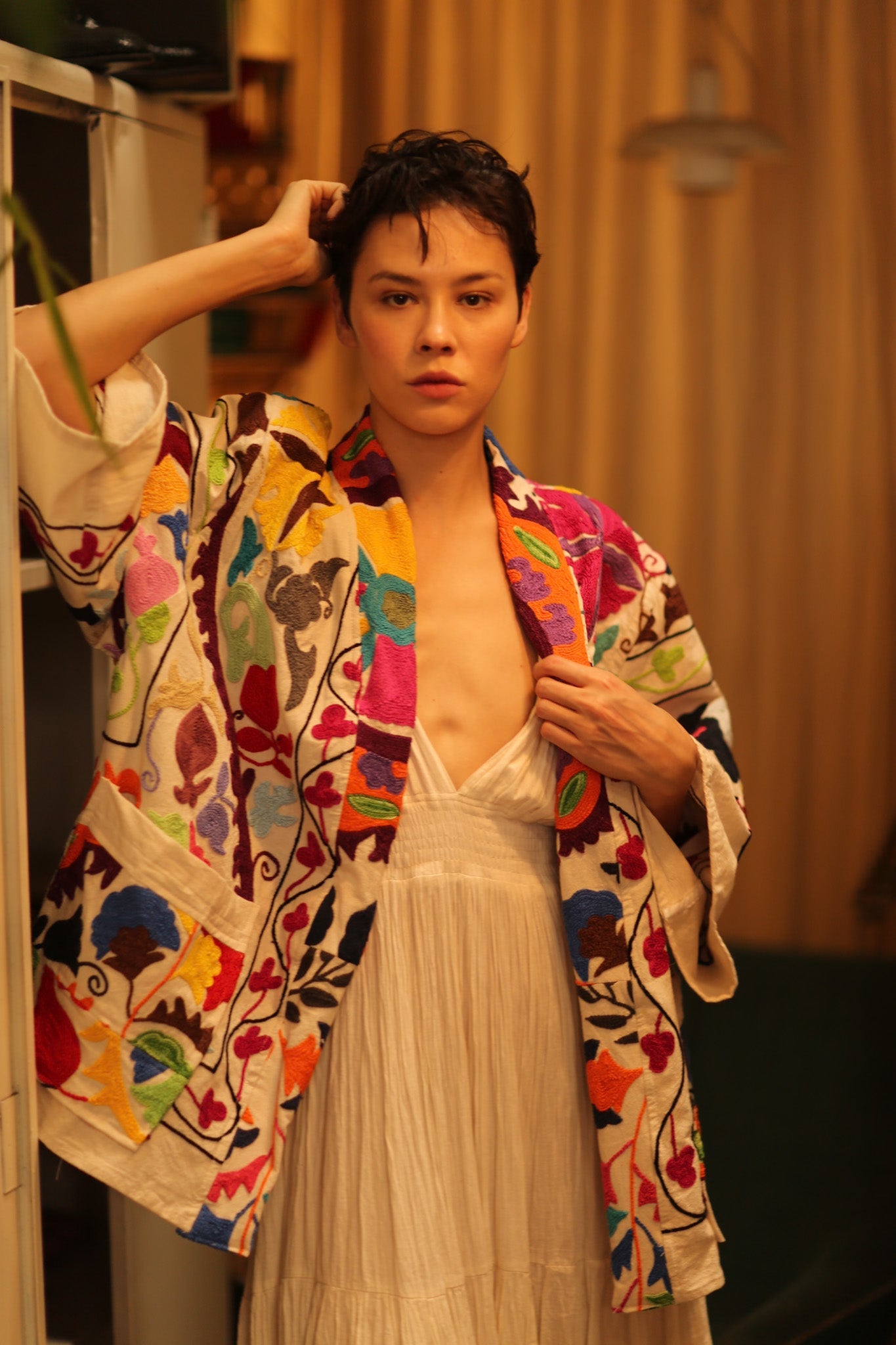 SUZANI KIMONO JACKET MONTY - BANGKOK TAILOR CLOTHING STORE - HANDMADE CLOTHING