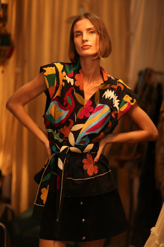 SUZANI VEST SUZANNE - BANGKOK TAILOR CLOTHING STORE - HANDMADE CLOTHING
