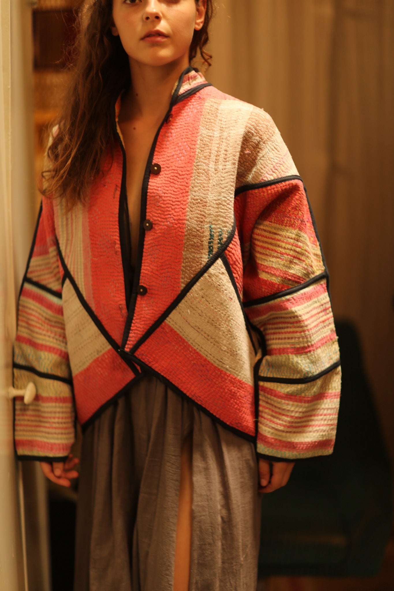 THEO KANTHA BOMBER JACKET - BANGKOK TAILOR CLOTHING STORE - HANDMADE CLOTHING