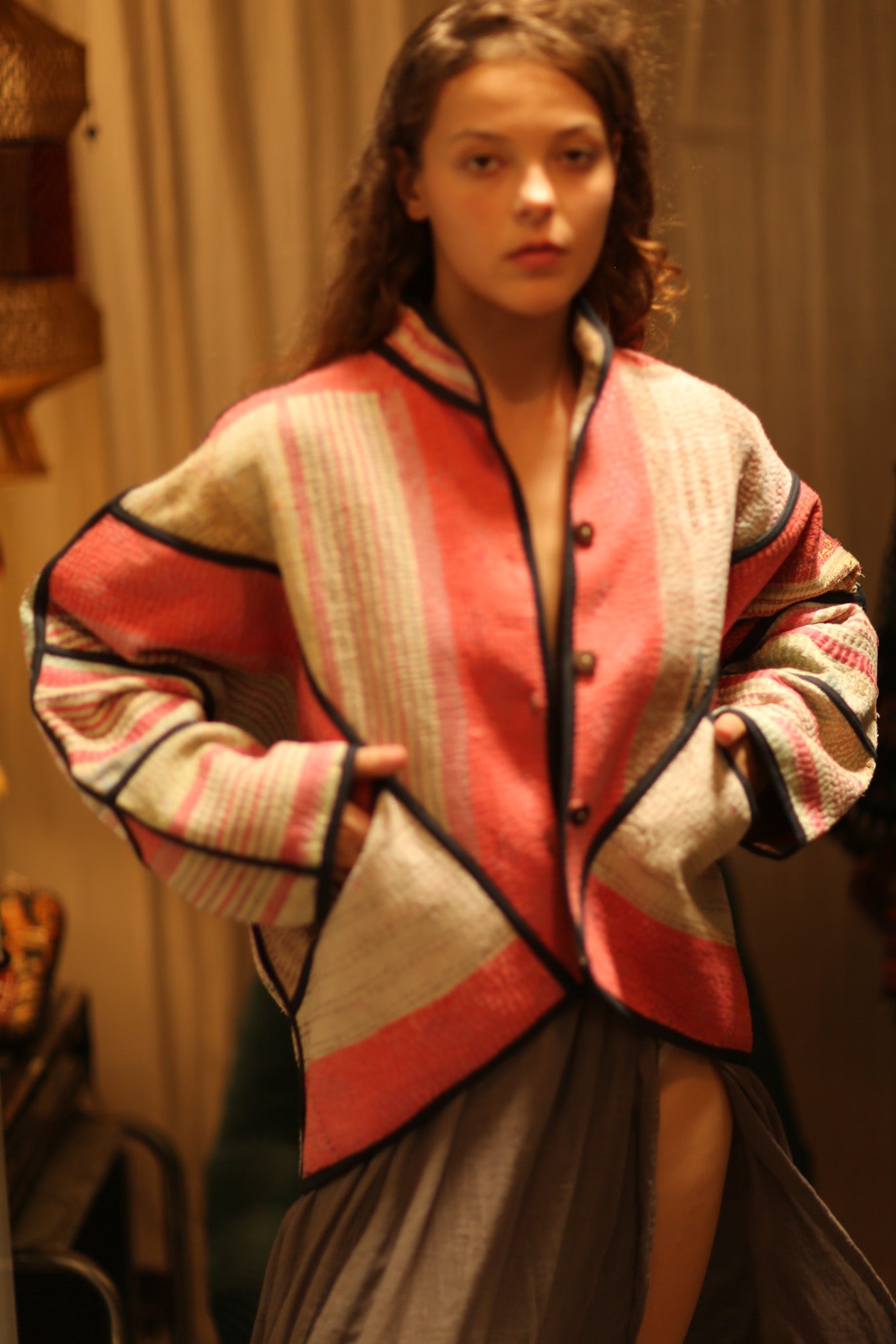 THEO KANTHA BOMBER JACKET - BANGKOK TAILOR CLOTHING STORE - HANDMADE CLOTHING