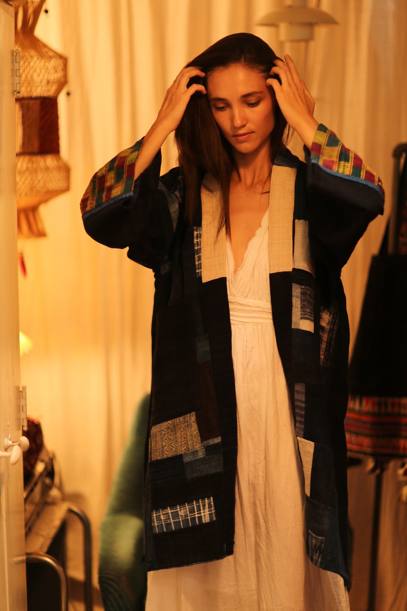 TRIBAL ARTISAN KIMONO ORILA - BANGKOK TAILOR CLOTHING STORE - HANDMADE CLOTHING