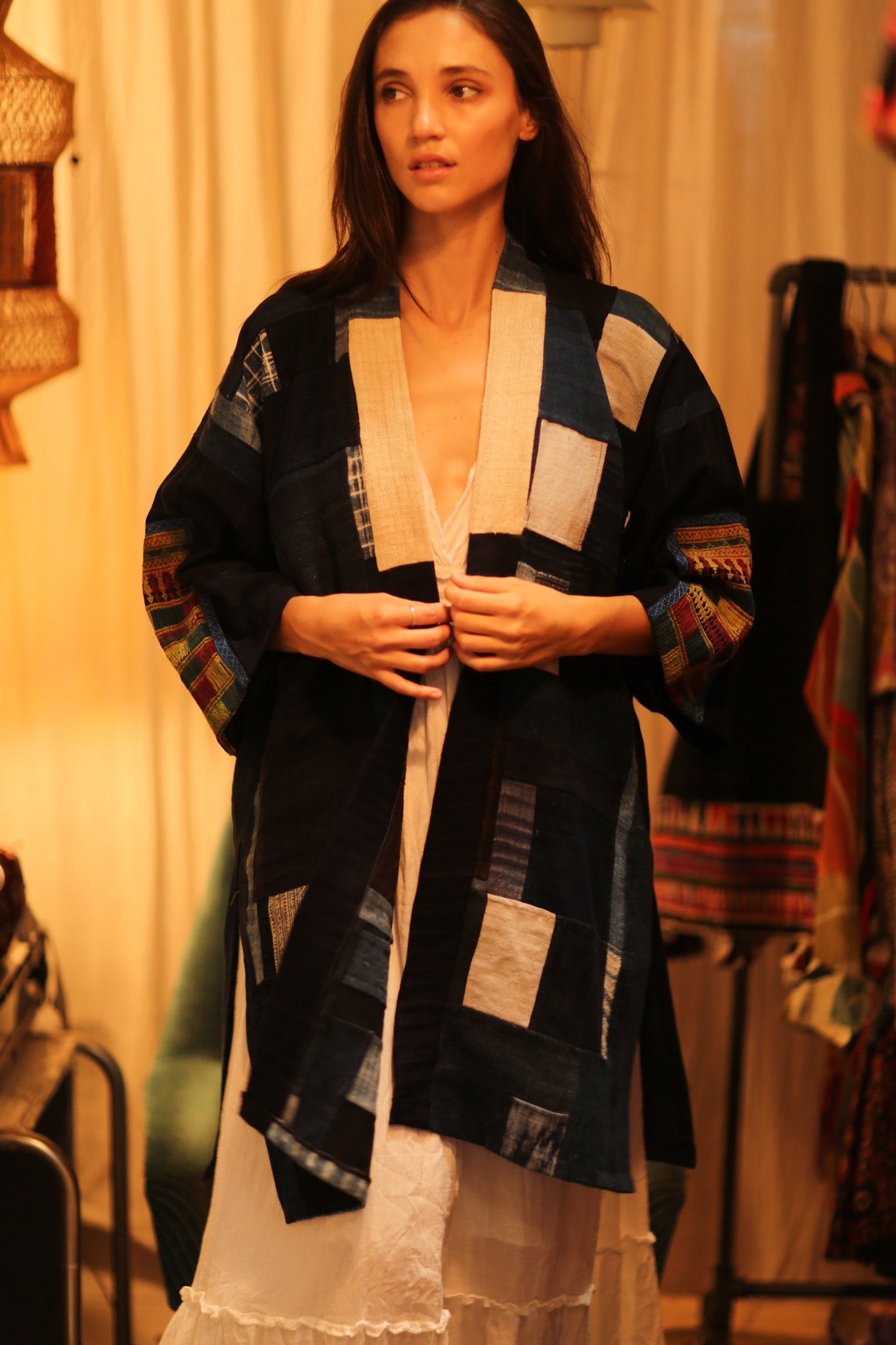 TRIBAL ARTISAN KIMONO ORILA - BANGKOK TAILOR CLOTHING STORE - HANDMADE CLOTHING