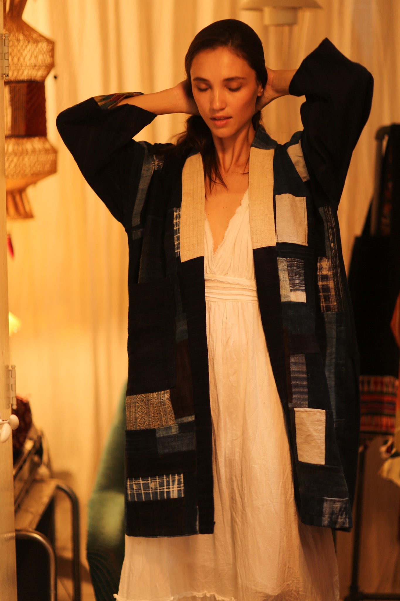 TRIBAL ARTISAN KIMONO ORILA - BANGKOK TAILOR CLOTHING STORE - HANDMADE CLOTHING