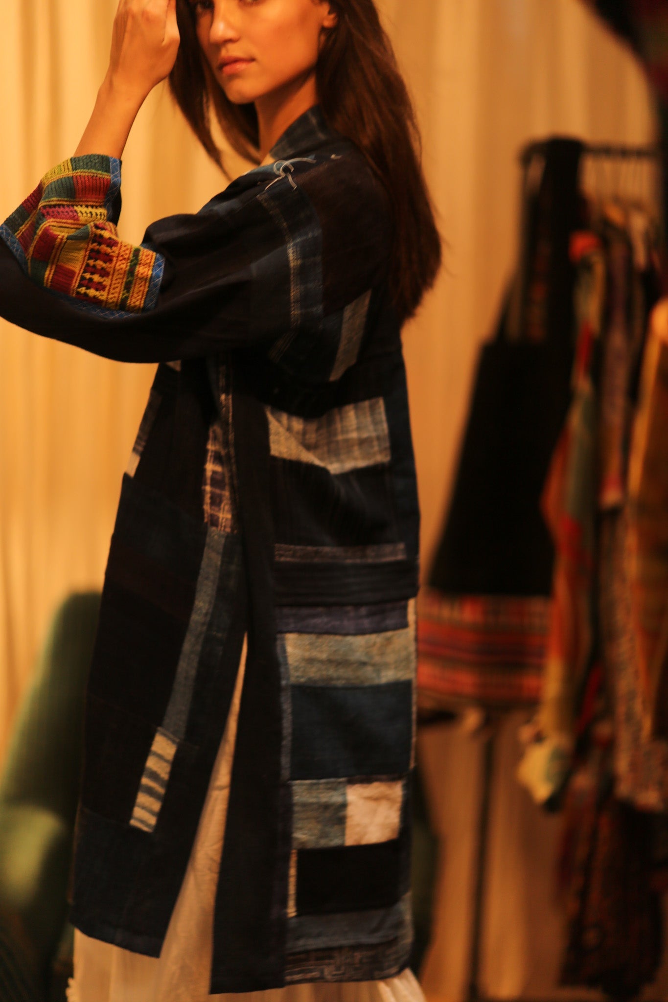 TRIBAL ARTISAN KIMONO ORILA - BANGKOK TAILOR CLOTHING STORE - HANDMADE CLOTHING