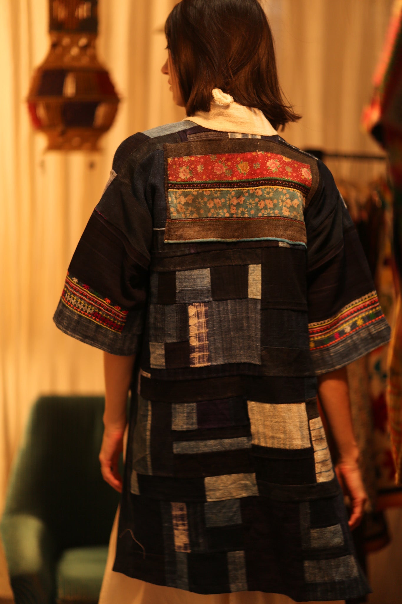 TRIBAL ARTISAN KIMONO PITRA - BANGKOK TAILOR CLOTHING STORE - HANDMADE CLOTHING