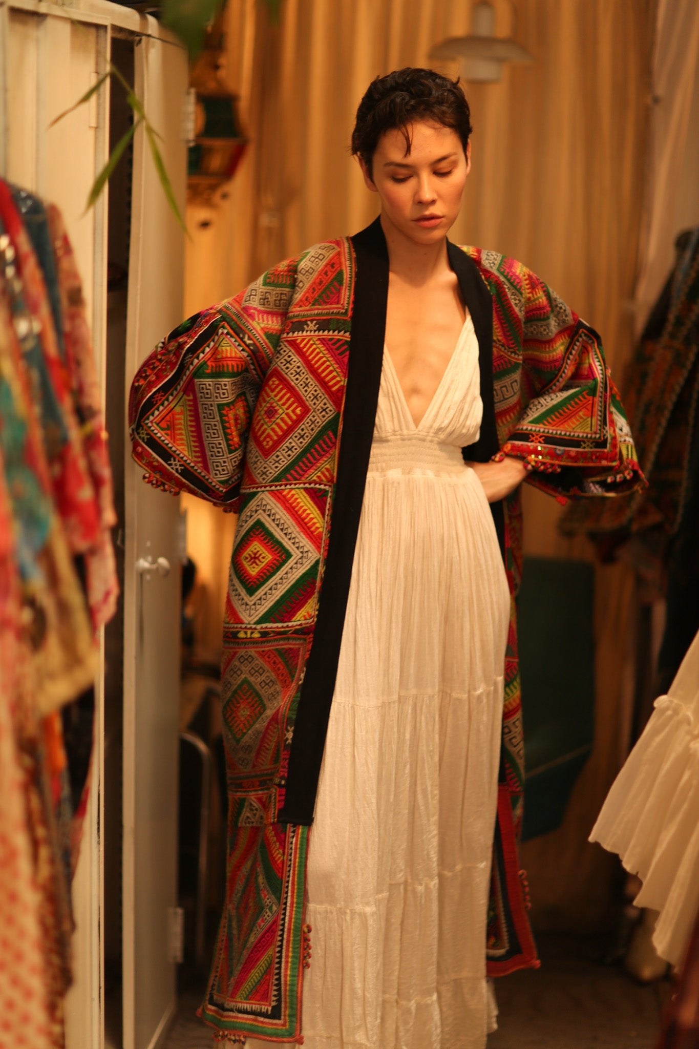 TRIBAL COAT DUSTER BILAL - BANGKOK TAILOR CLOTHING STORE - HANDMADE CLOTHING
