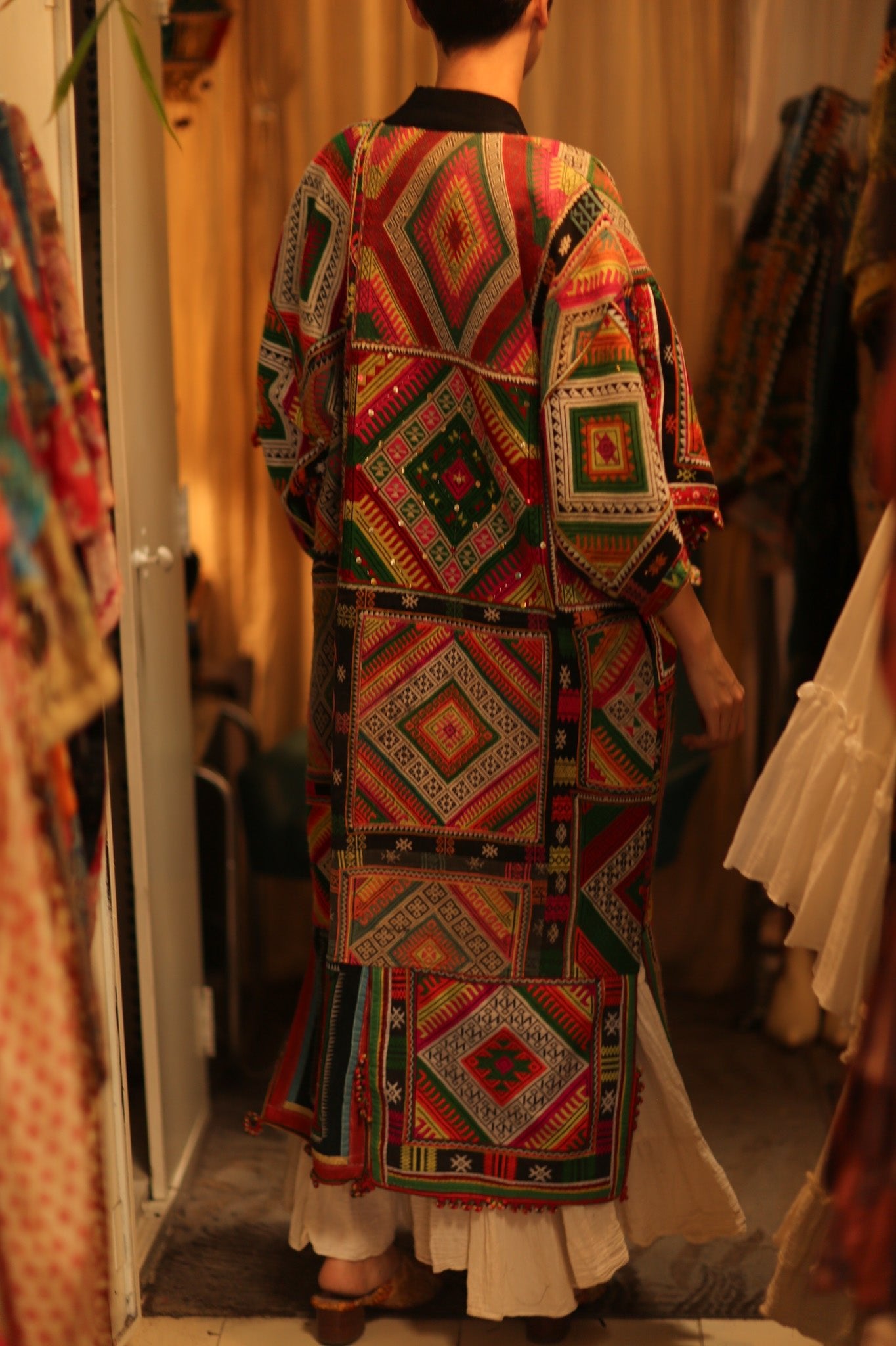 TRIBAL COAT DUSTER BILAL - BANGKOK TAILOR CLOTHING STORE - HANDMADE CLOTHING