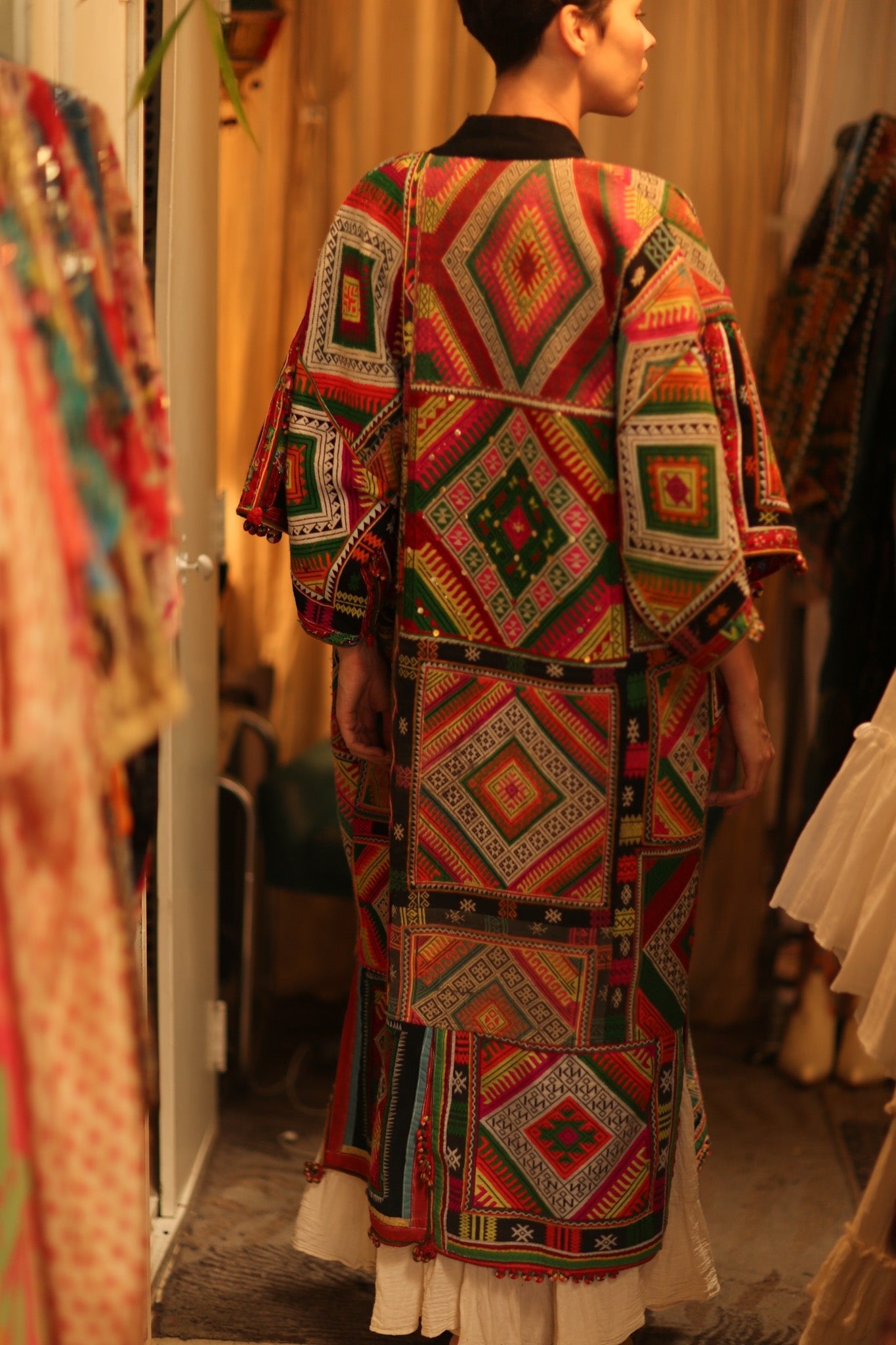 TRIBAL COAT DUSTER BILAL - BANGKOK TAILOR CLOTHING STORE - HANDMADE CLOTHING