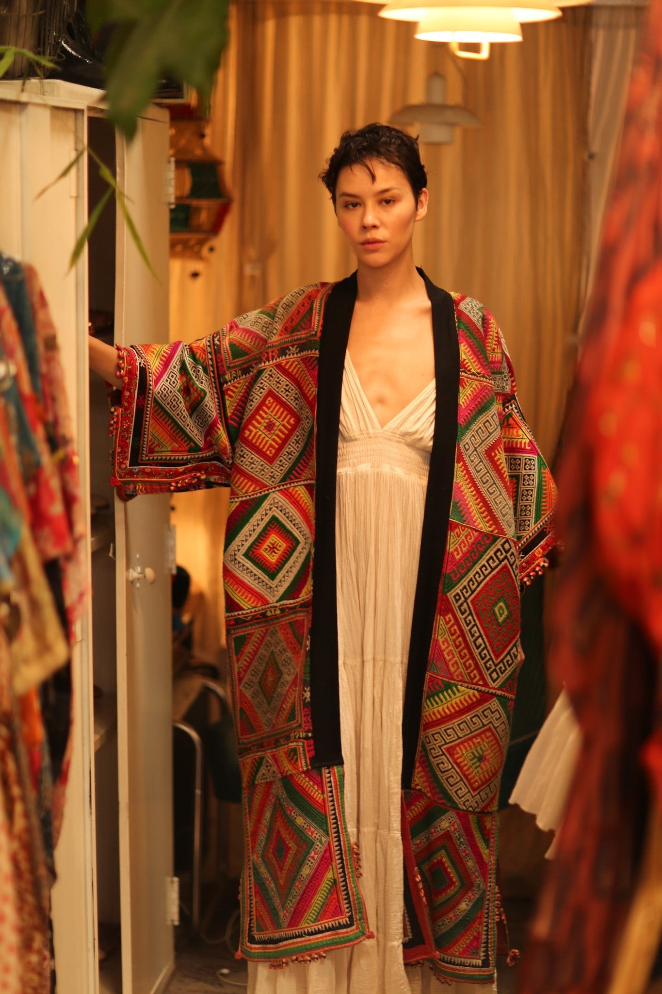 TRIBAL COAT DUSTER BILAL - BANGKOK TAILOR CLOTHING STORE - HANDMADE CLOTHING