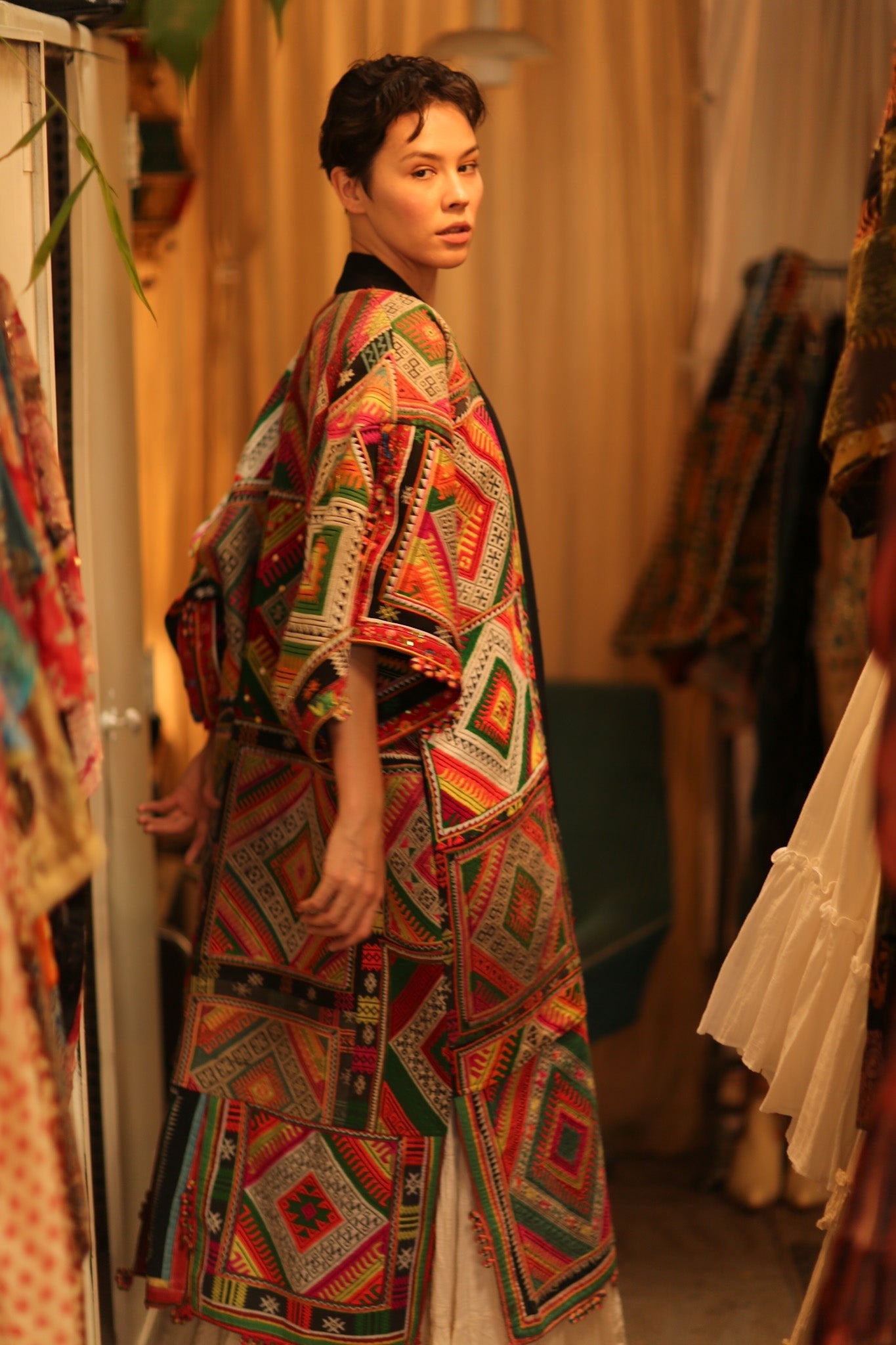 TRIBAL COAT DUSTER BILAL - BANGKOK TAILOR CLOTHING STORE - HANDMADE CLOTHING