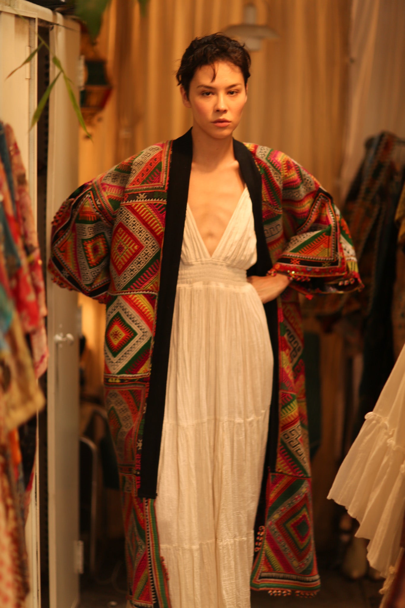 TRIBAL COAT DUSTER BILAL - BANGKOK TAILOR CLOTHING STORE - HANDMADE CLOTHING