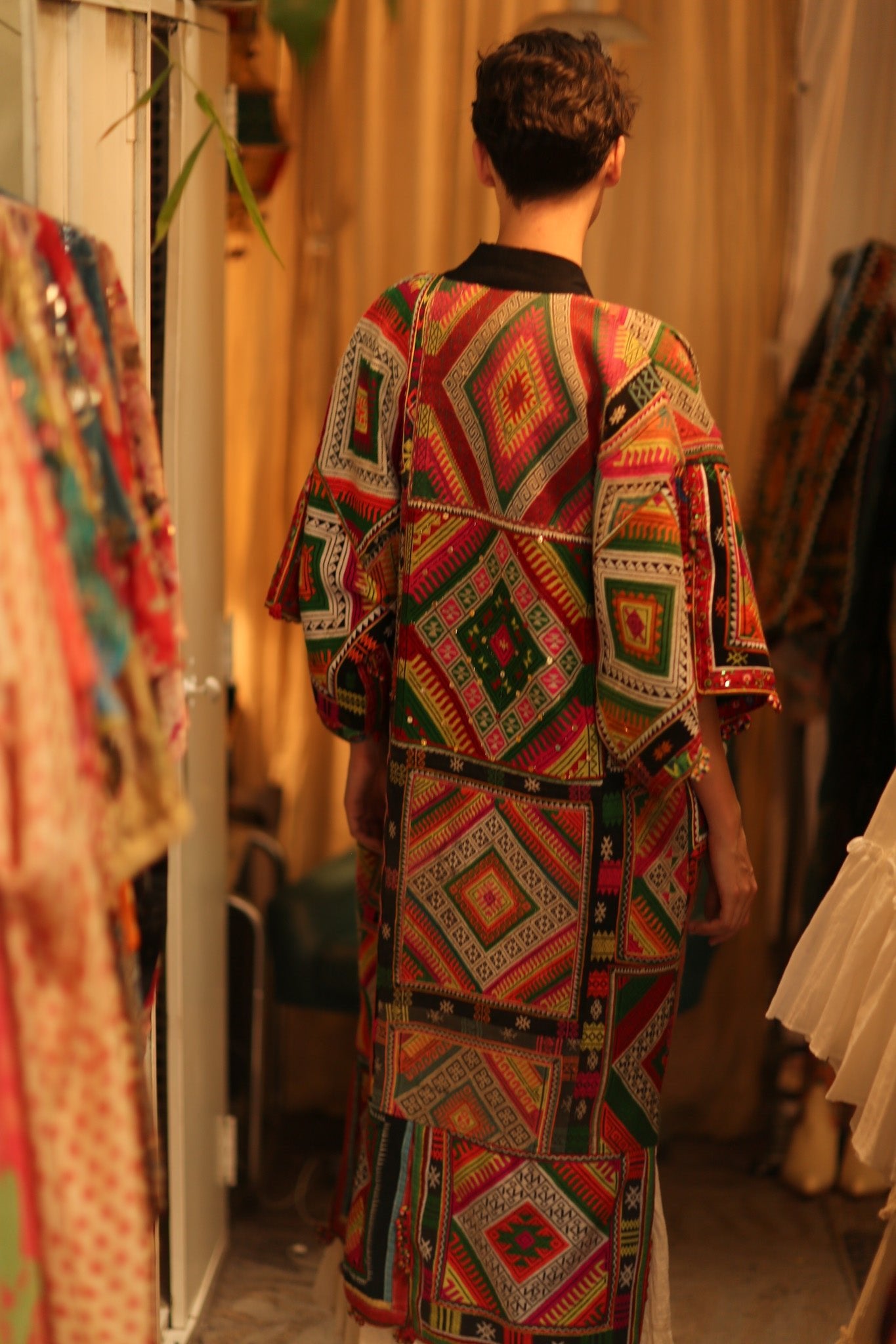 TRIBAL COAT DUSTER BILAL - BANGKOK TAILOR CLOTHING STORE - HANDMADE CLOTHING