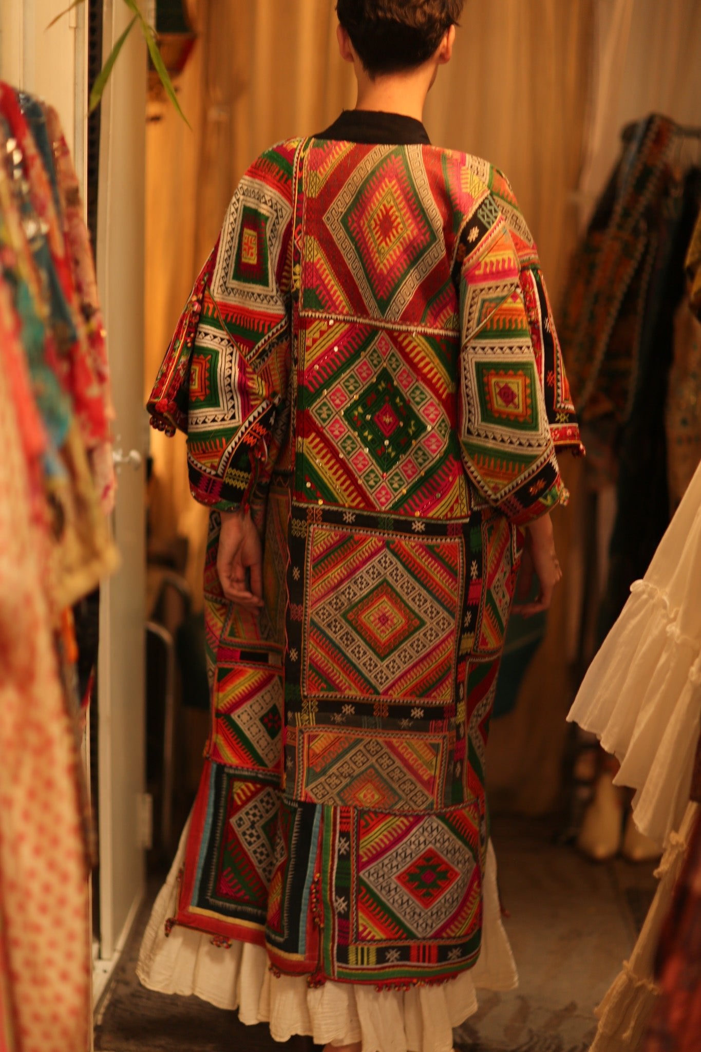 TRIBAL COAT DUSTER BILAL - BANGKOK TAILOR CLOTHING STORE - HANDMADE CLOTHING