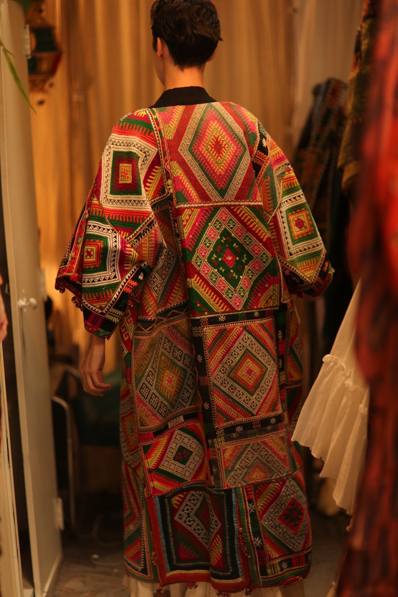 TRIBAL COAT DUSTER BILAL - BANGKOK TAILOR CLOTHING STORE - HANDMADE CLOTHING