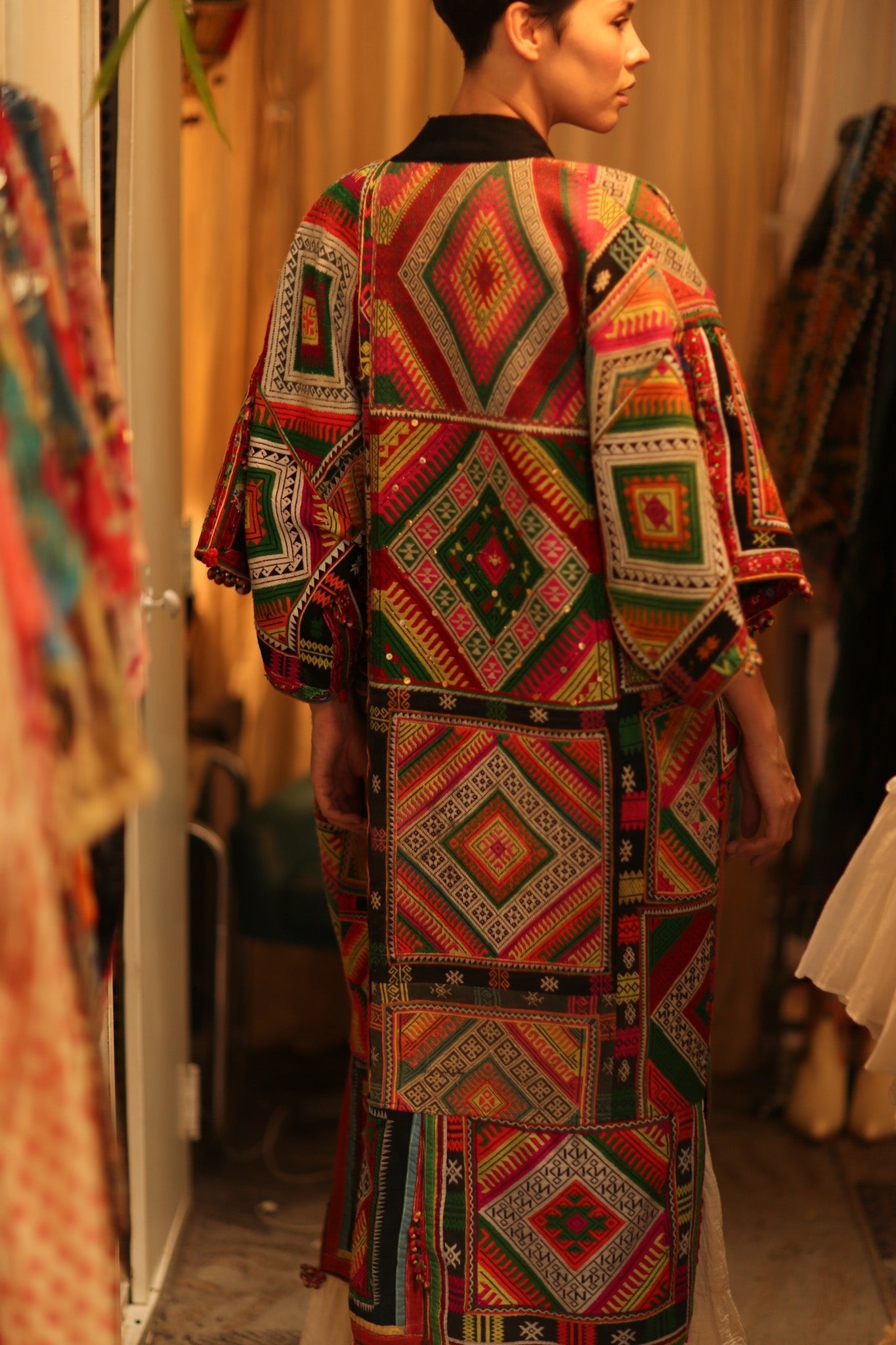 TRIBAL COAT DUSTER BILAL - BANGKOK TAILOR CLOTHING STORE - HANDMADE CLOTHING