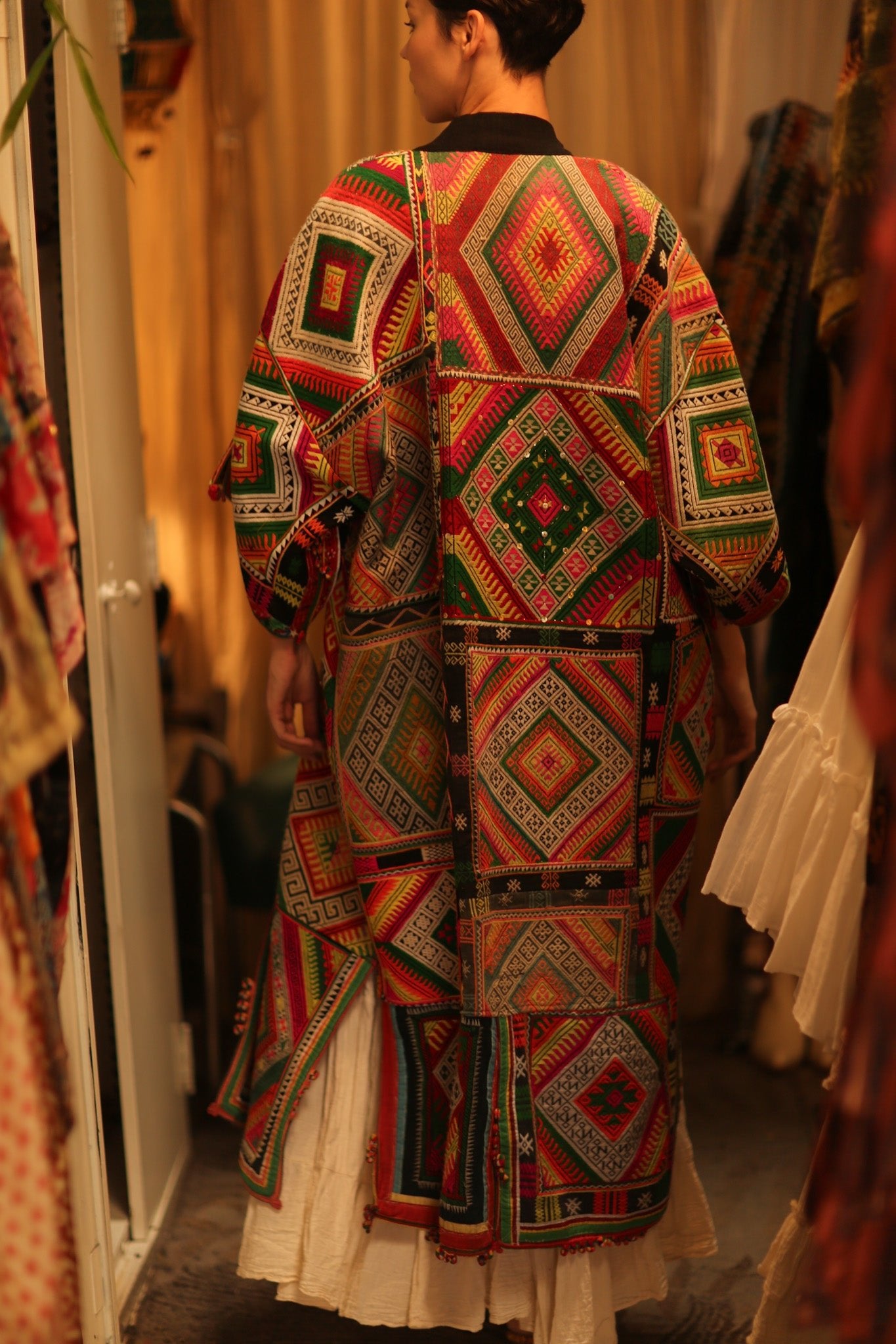 TRIBAL COAT DUSTER BILAL - BANGKOK TAILOR CLOTHING STORE - HANDMADE CLOTHING