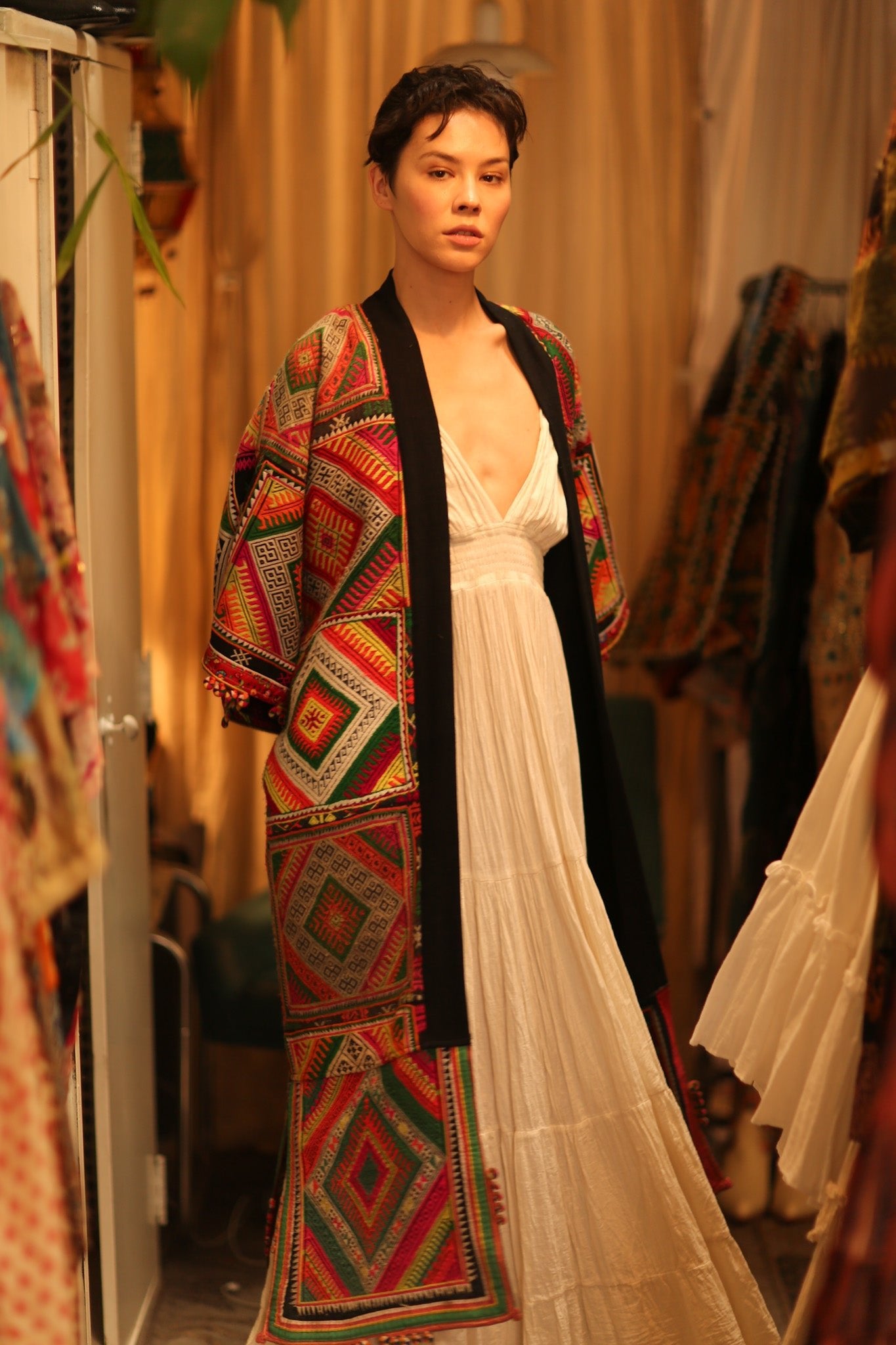 TRIBAL COAT DUSTER BILAL - BANGKOK TAILOR CLOTHING STORE - HANDMADE CLOTHING