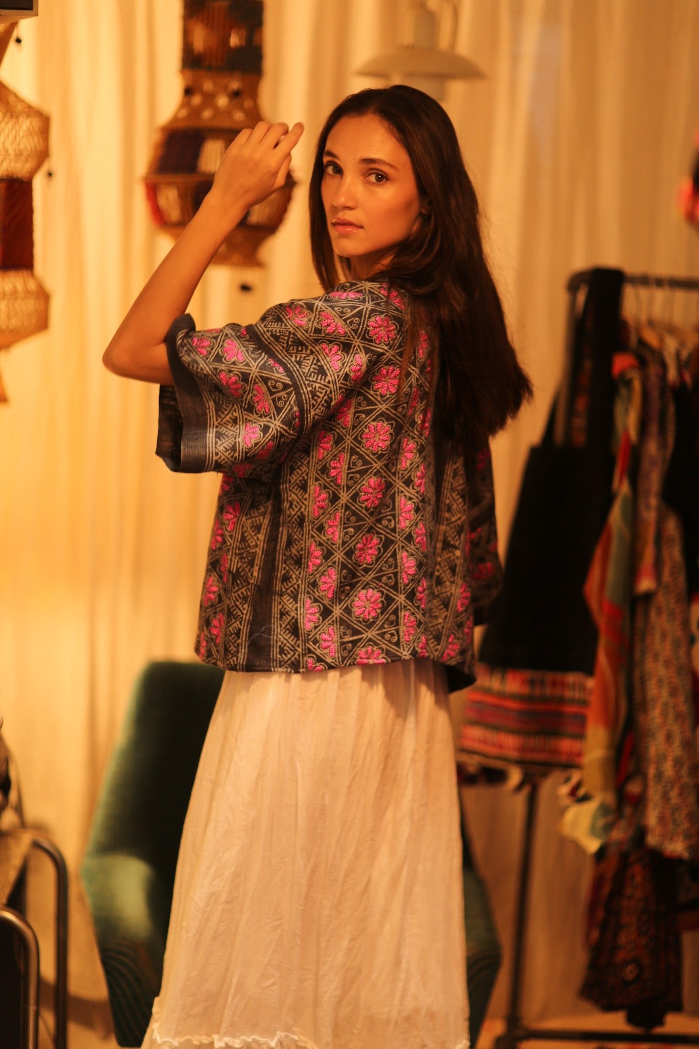 TRIBAL KIMONO BELINDA - BANGKOK TAILOR CLOTHING STORE - HANDMADE CLOTHING