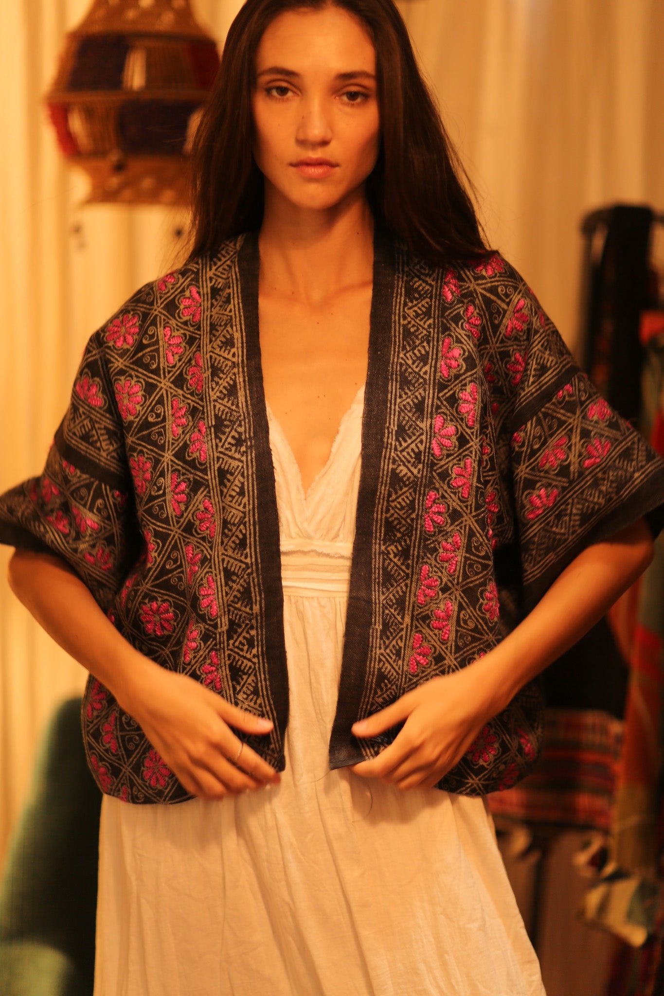 TRIBAL KIMONO BELINDA - BANGKOK TAILOR CLOTHING STORE - HANDMADE CLOTHING