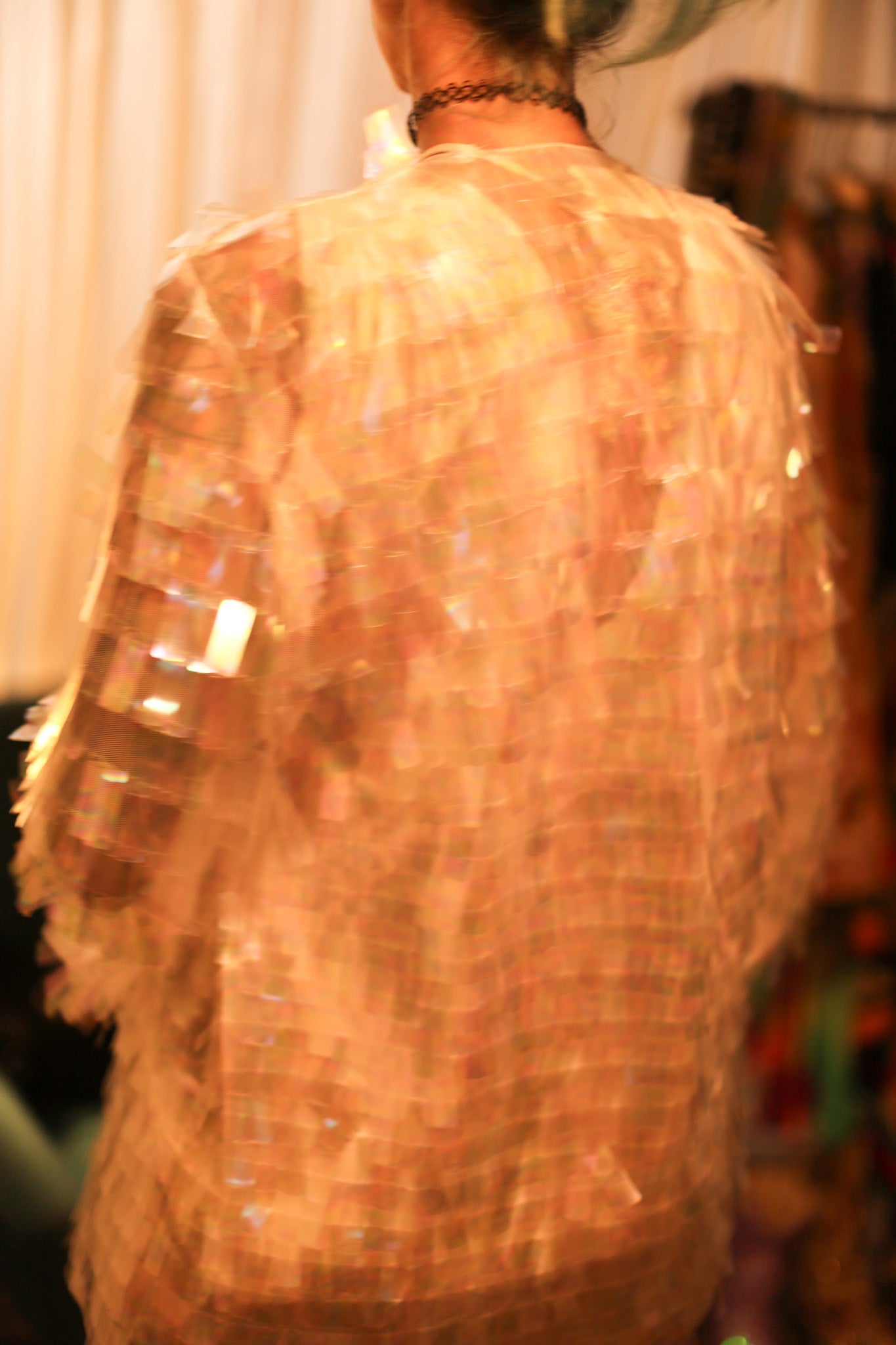 WHITE GLITTER KIMONO HEIKY - BANGKOK TAILOR CLOTHING STORE - HANDMADE CLOTHING