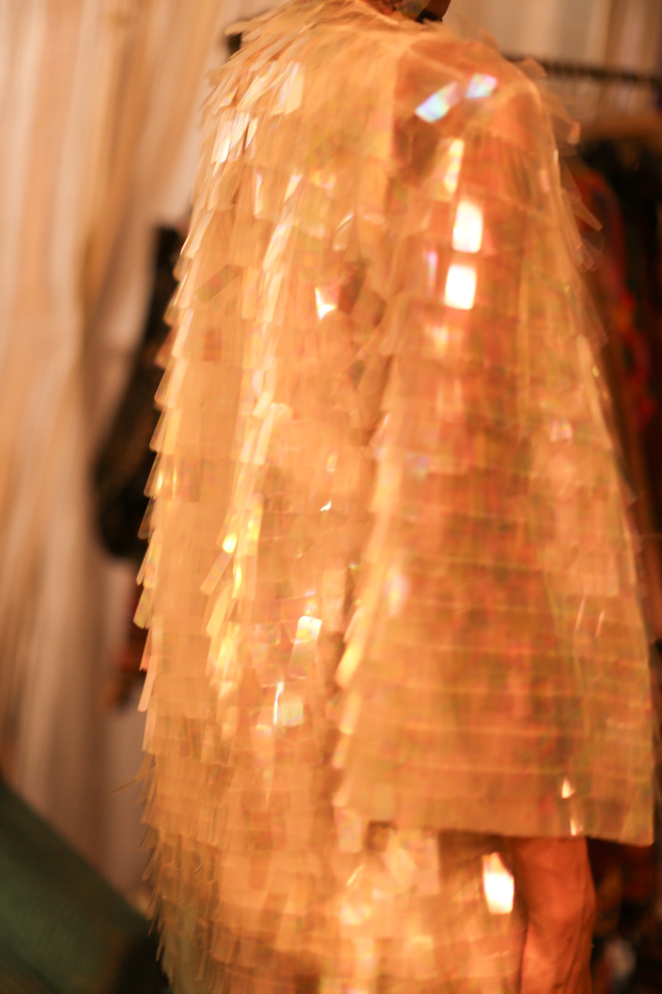 WHITE GLITTER KIMONO HEIKY - BANGKOK TAILOR CLOTHING STORE - HANDMADE CLOTHING