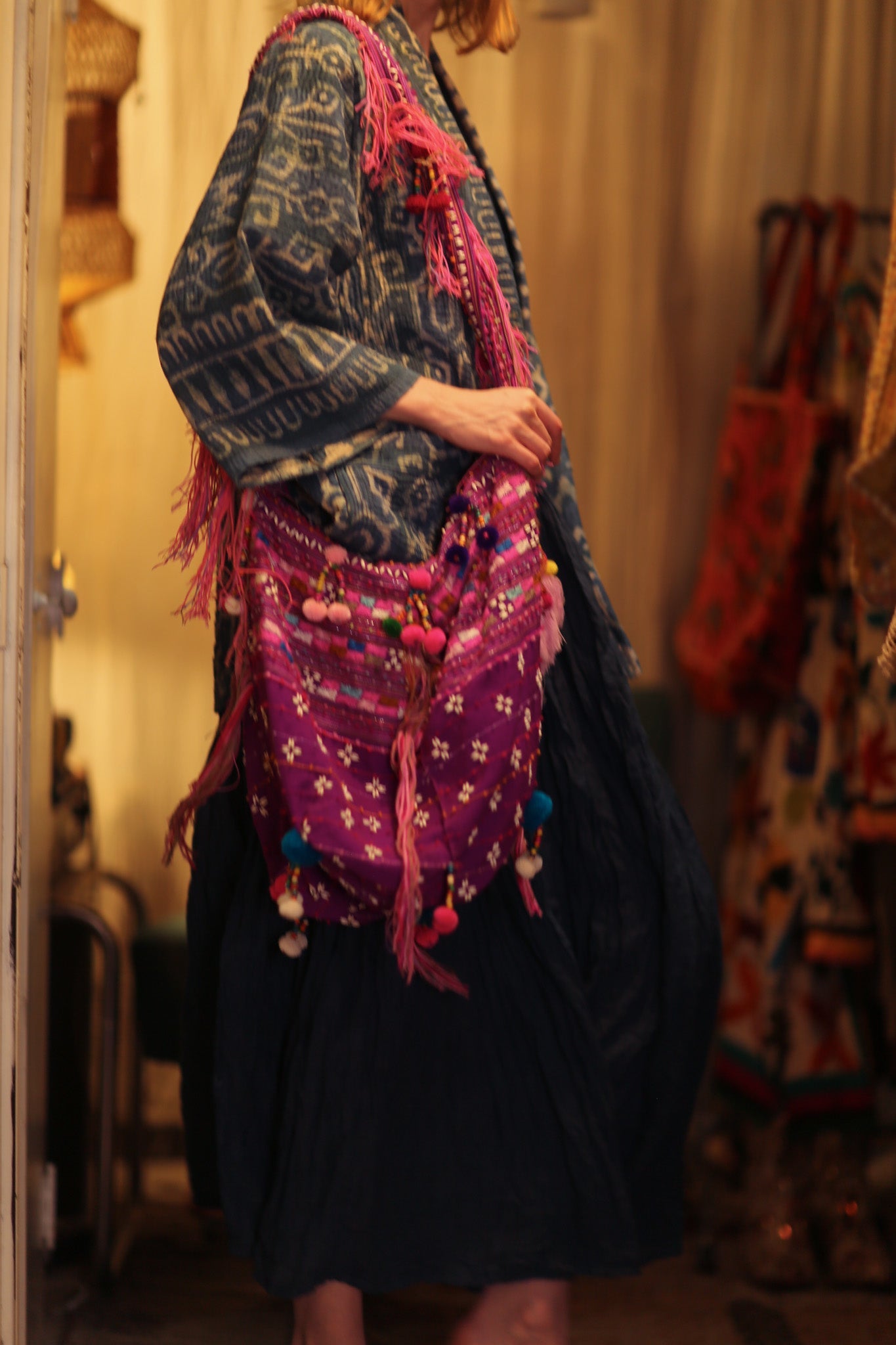 XENIA EMBROIDERED BAG - BANGKOK TAILOR CLOTHING STORE - HANDMADE CLOTHING