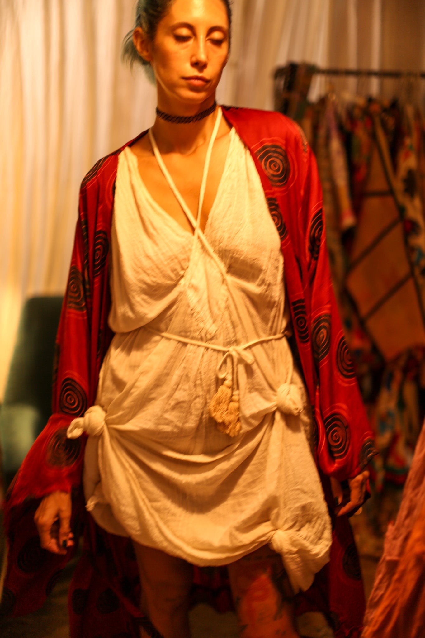 XXL WING SILK KIMONO - BANGKOK TAILOR CLOTHING STORE - HANDMADE CLOTHING