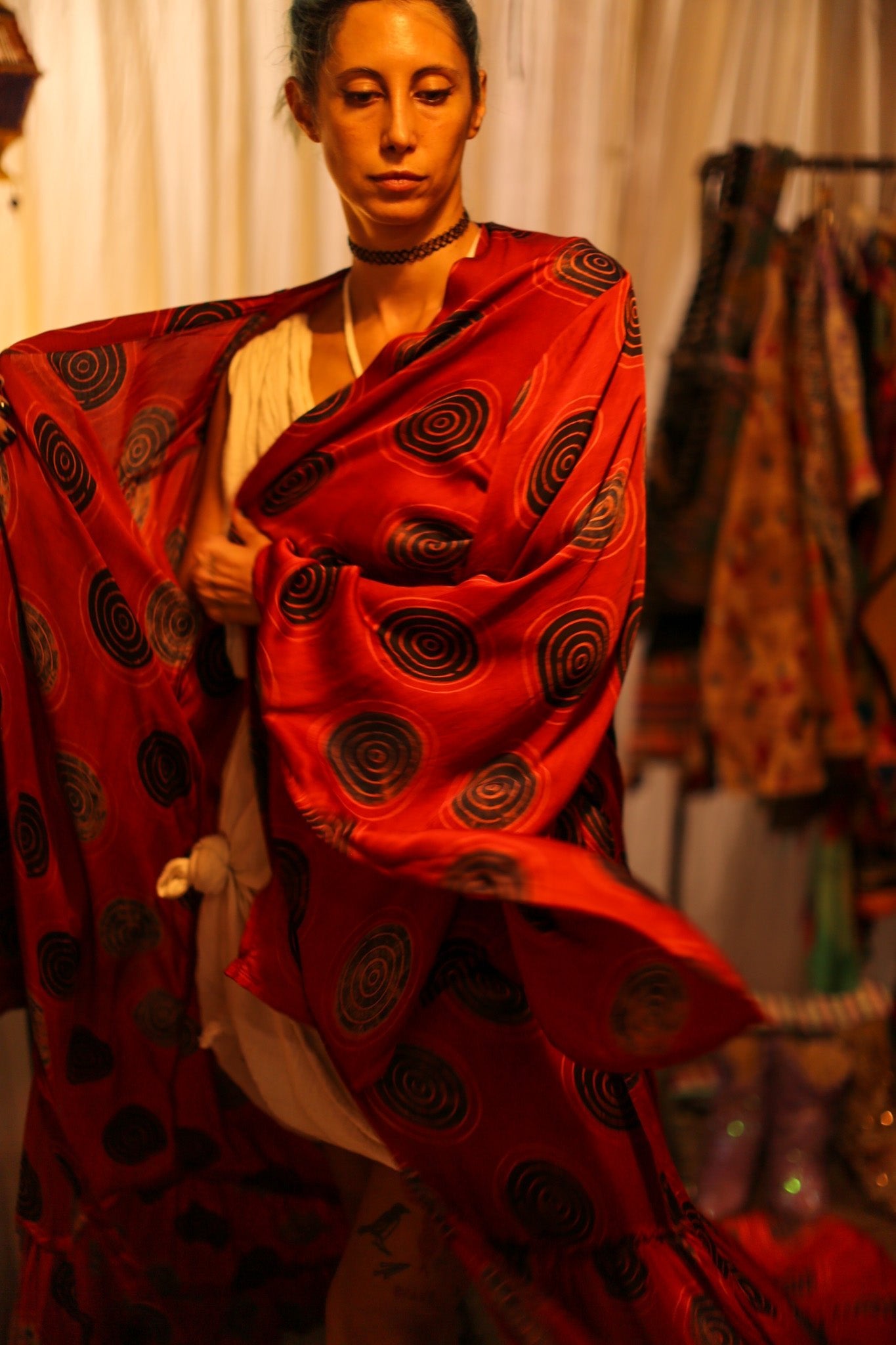 XXL WING SILK KIMONO - BANGKOK TAILOR CLOTHING STORE - HANDMADE CLOTHING