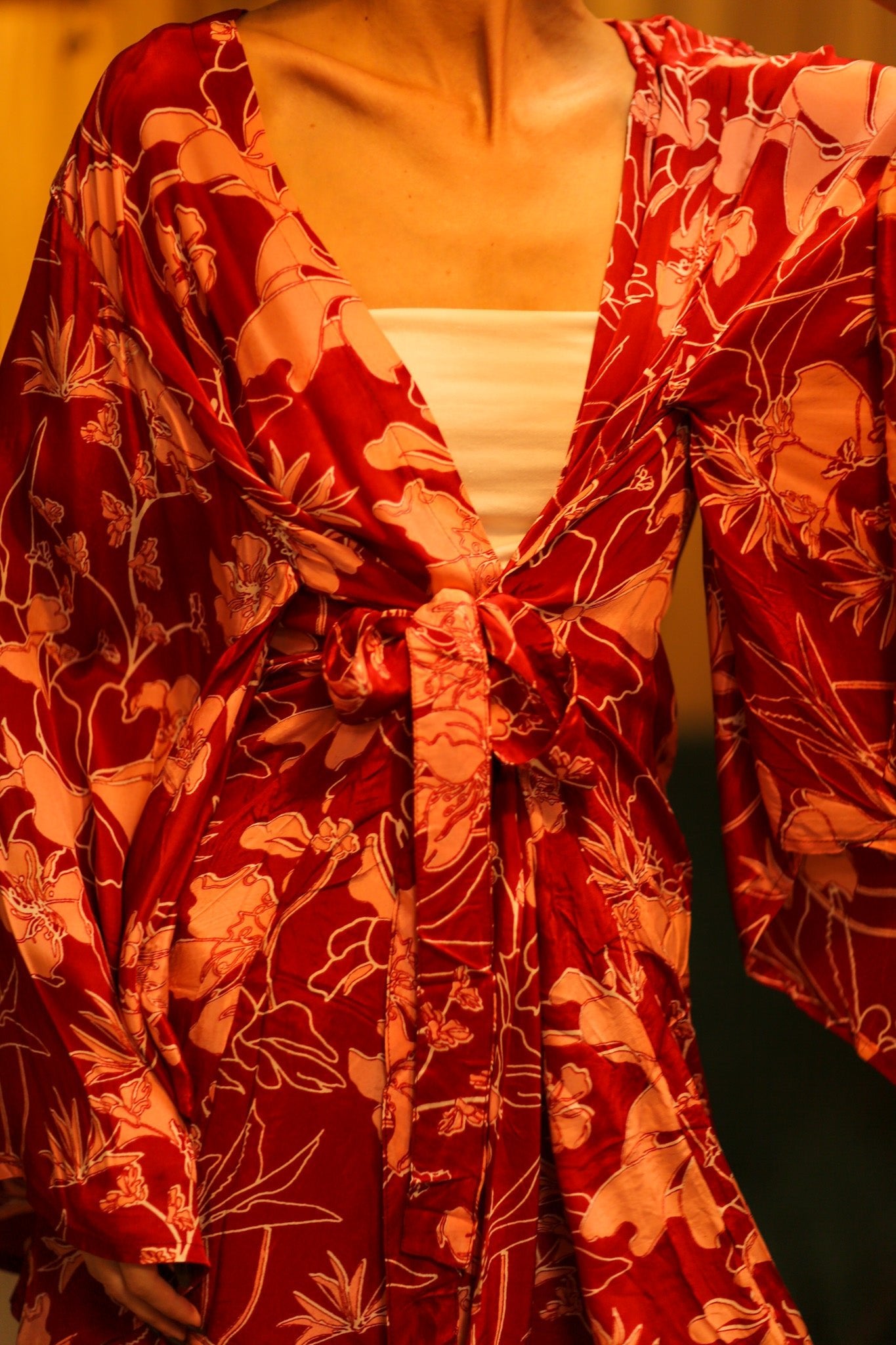 XXL WING SILK KIMONO JEEN - BANGKOK TAILOR CLOTHING STORE - HANDMADE CLOTHING