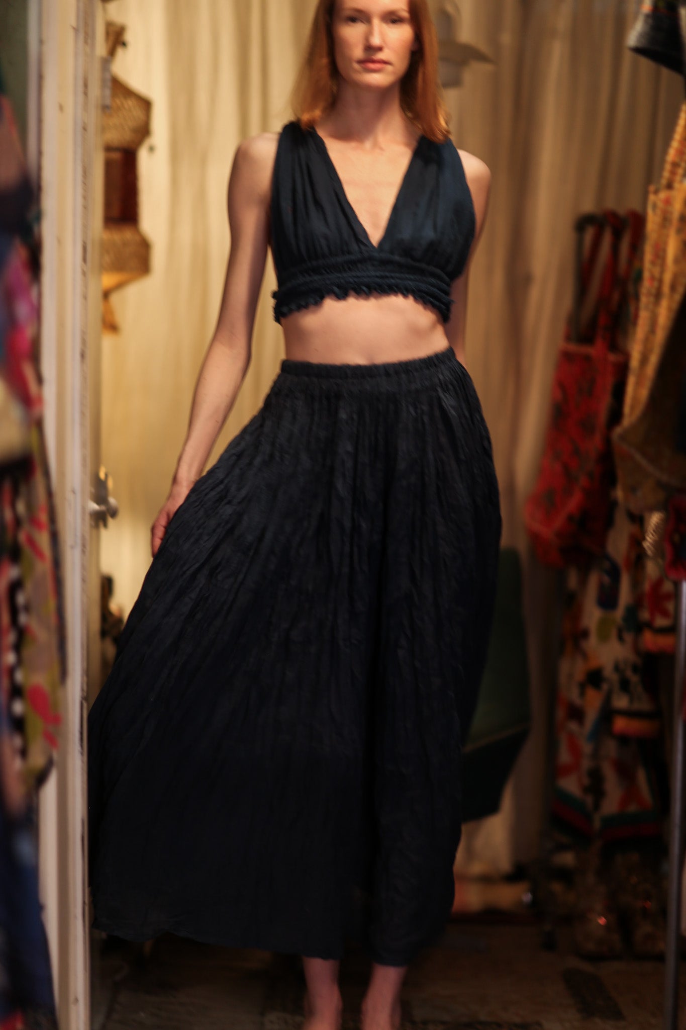 YUMI COTTON SKIRT - BANGKOK TAILOR CLOTHING STORE - HANDMADE CLOTHING